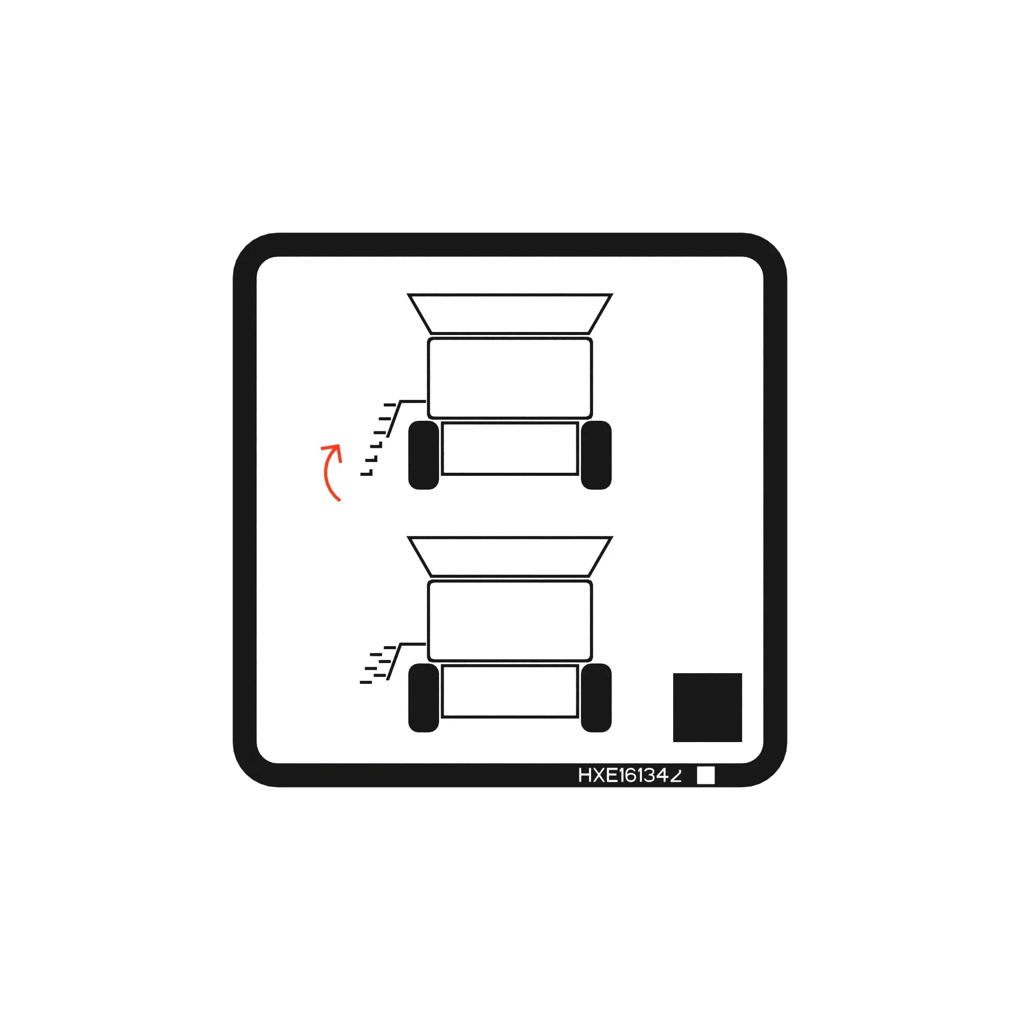 John Deere Safety Sign - HXE161342