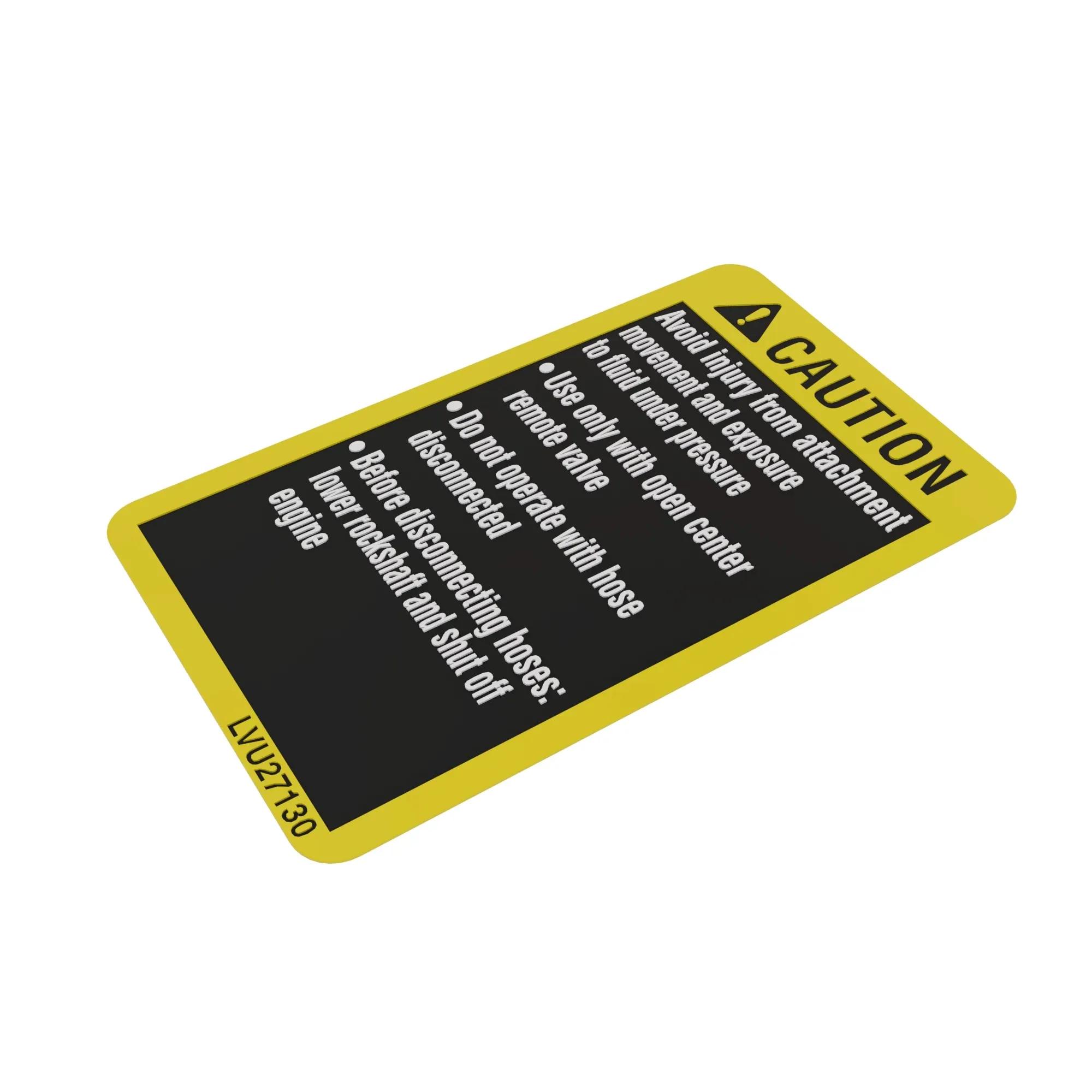 LABEL, PBY KIT SAFETY LABEL