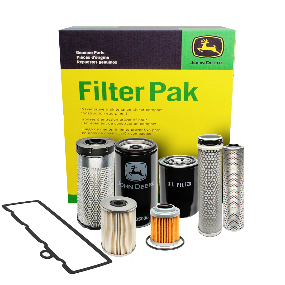 John Deere 1000 Hour Filter Pak for Compact Construction - AT534510