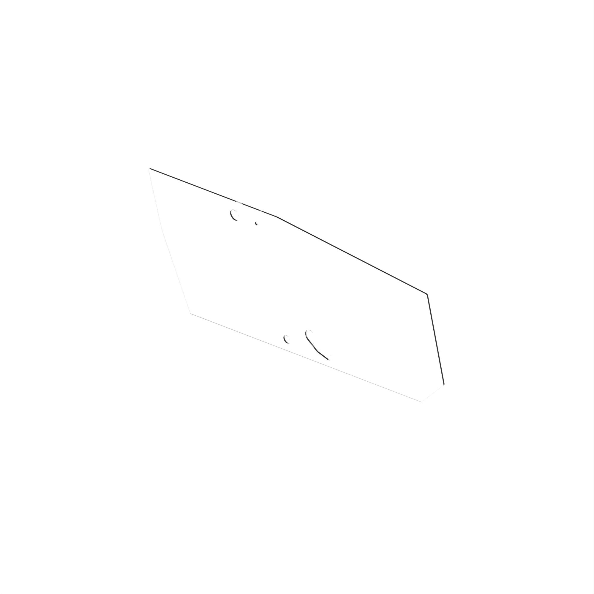 WINDOWPANE, DOOR GLASS RH