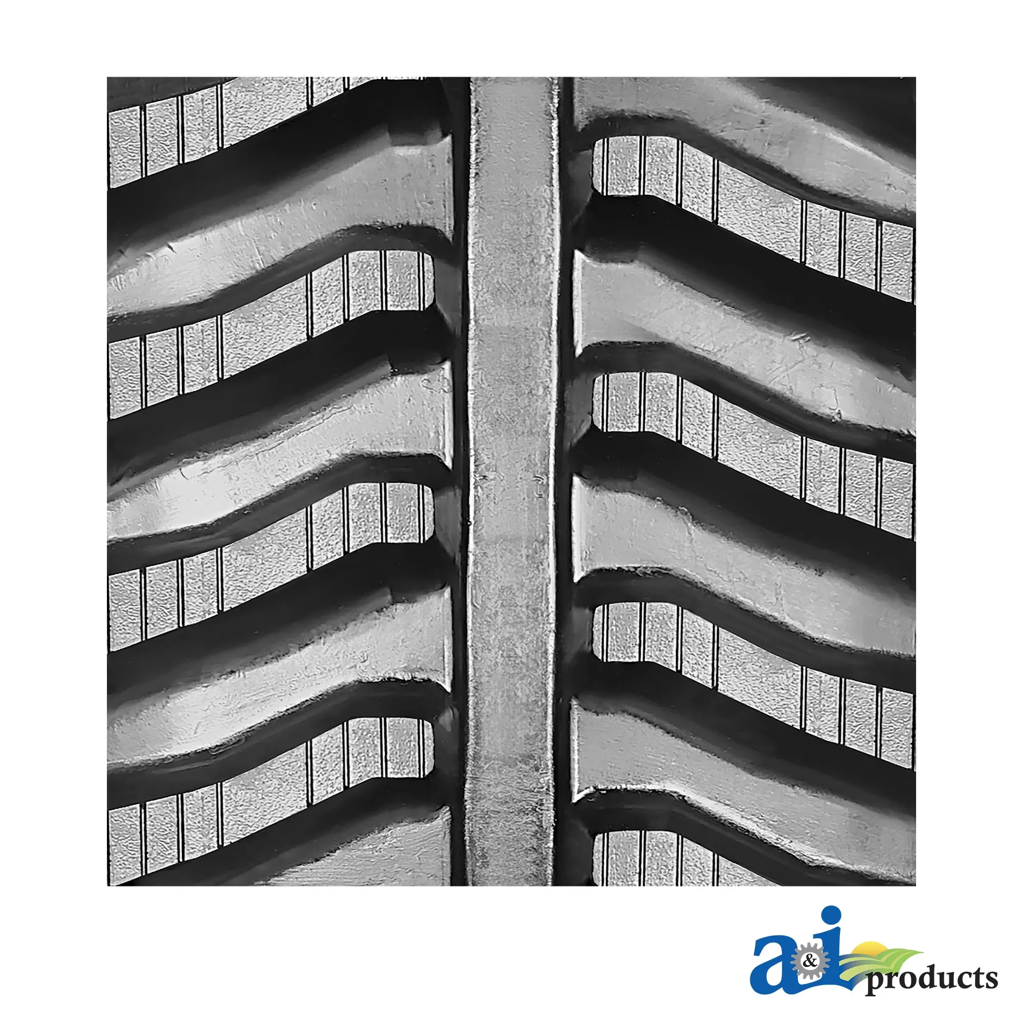 A&I Products S Tread Pattern Rubber Track, Width 180 mm, Pitch 72 mm, Links 36 - A-1807236S