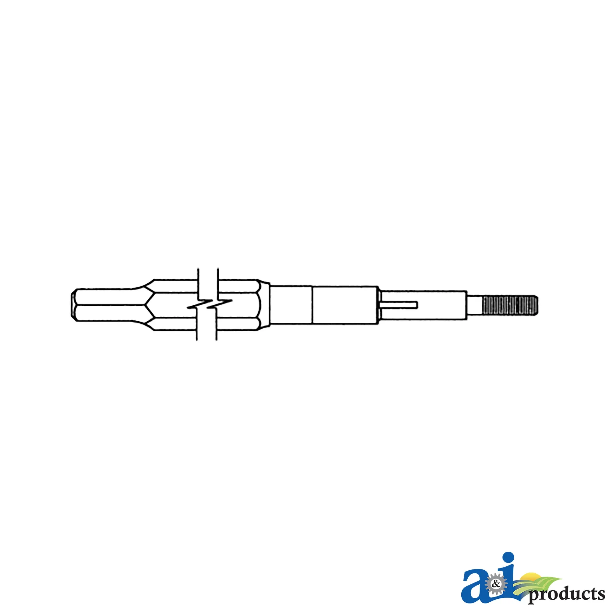 A&I Products Feeder House Upper Shaft - A-H113407
