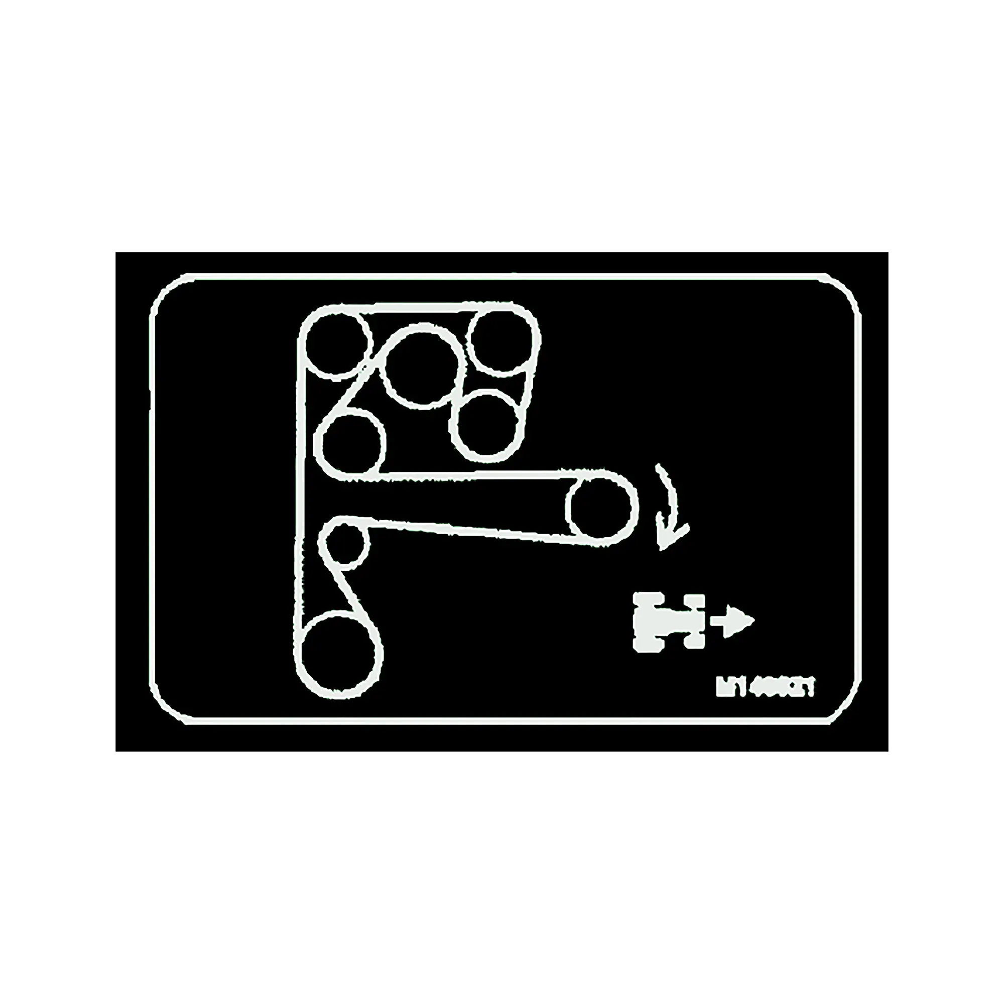 John Deere Belt Routing Label - M149621