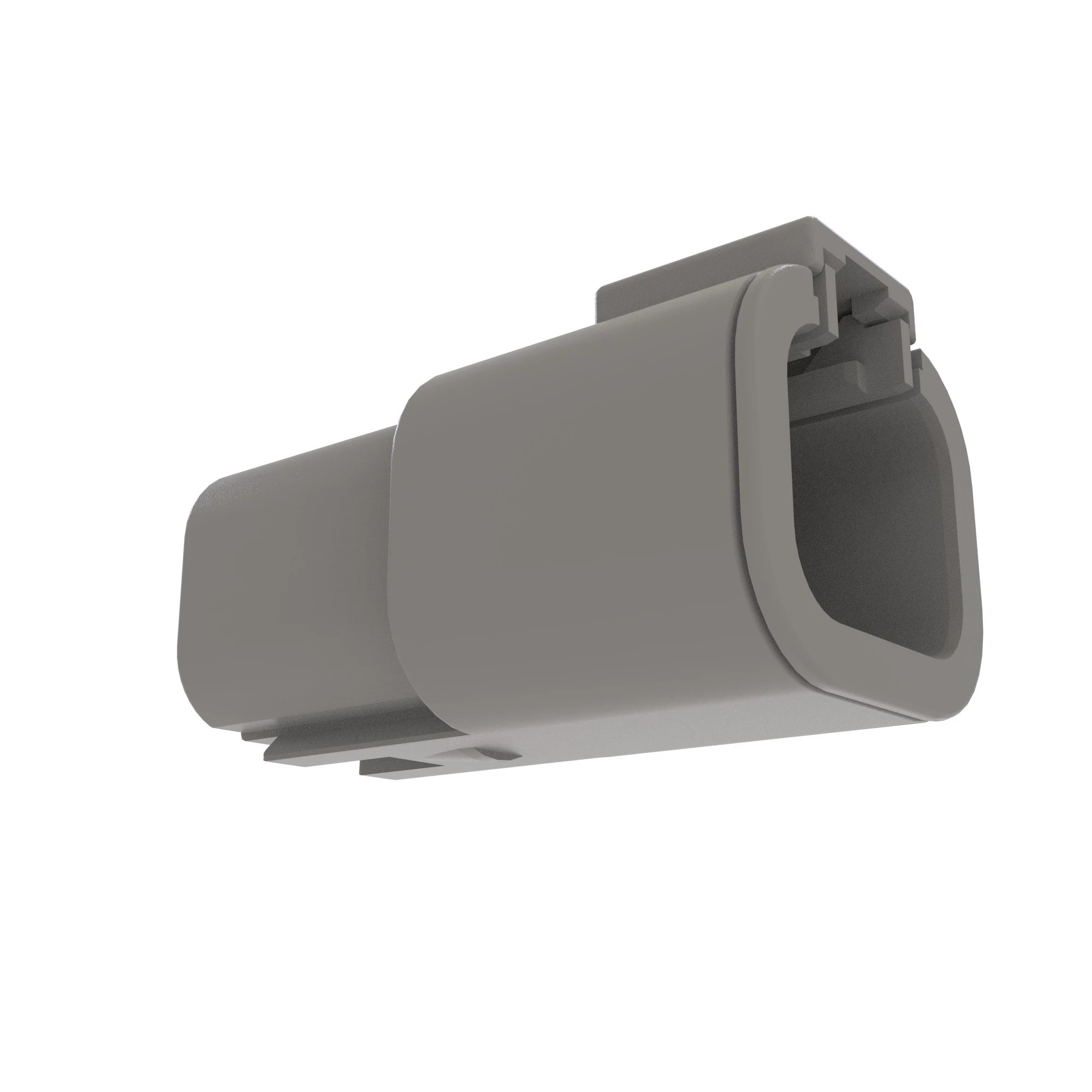 John Deere Gray External Electrical Connector Housing, 4 Cavities - 57M11359