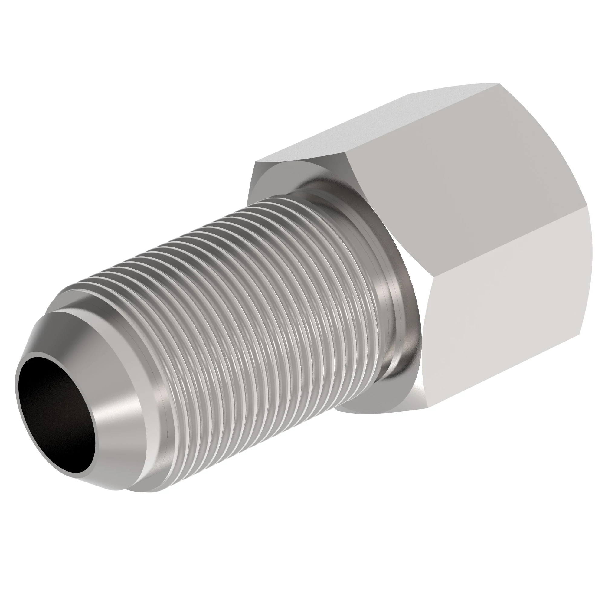 -12 37 Deg Bulkhead to 3/4-14 NPTF