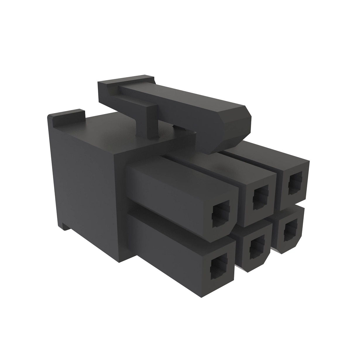 Conn Molex Minifitjr 6W F Ntrl Nyl