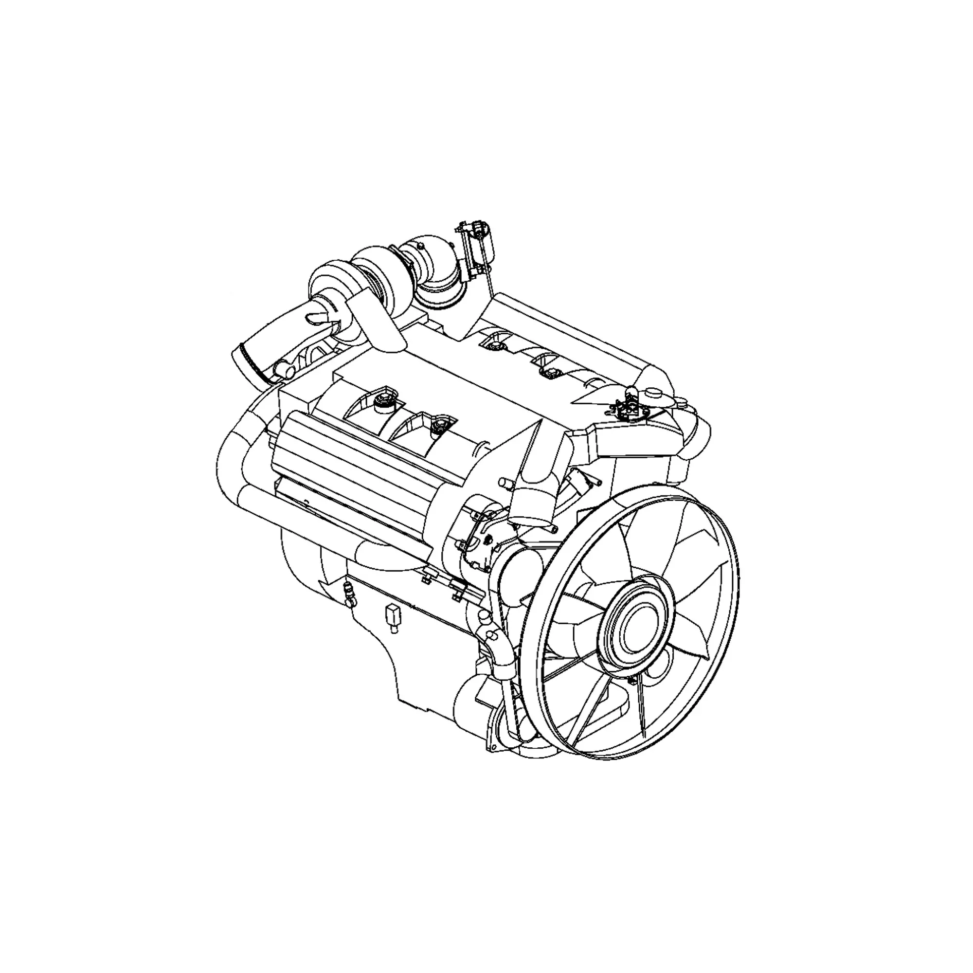 John Deere Reman REMAN Diesel Engine - SE501756
