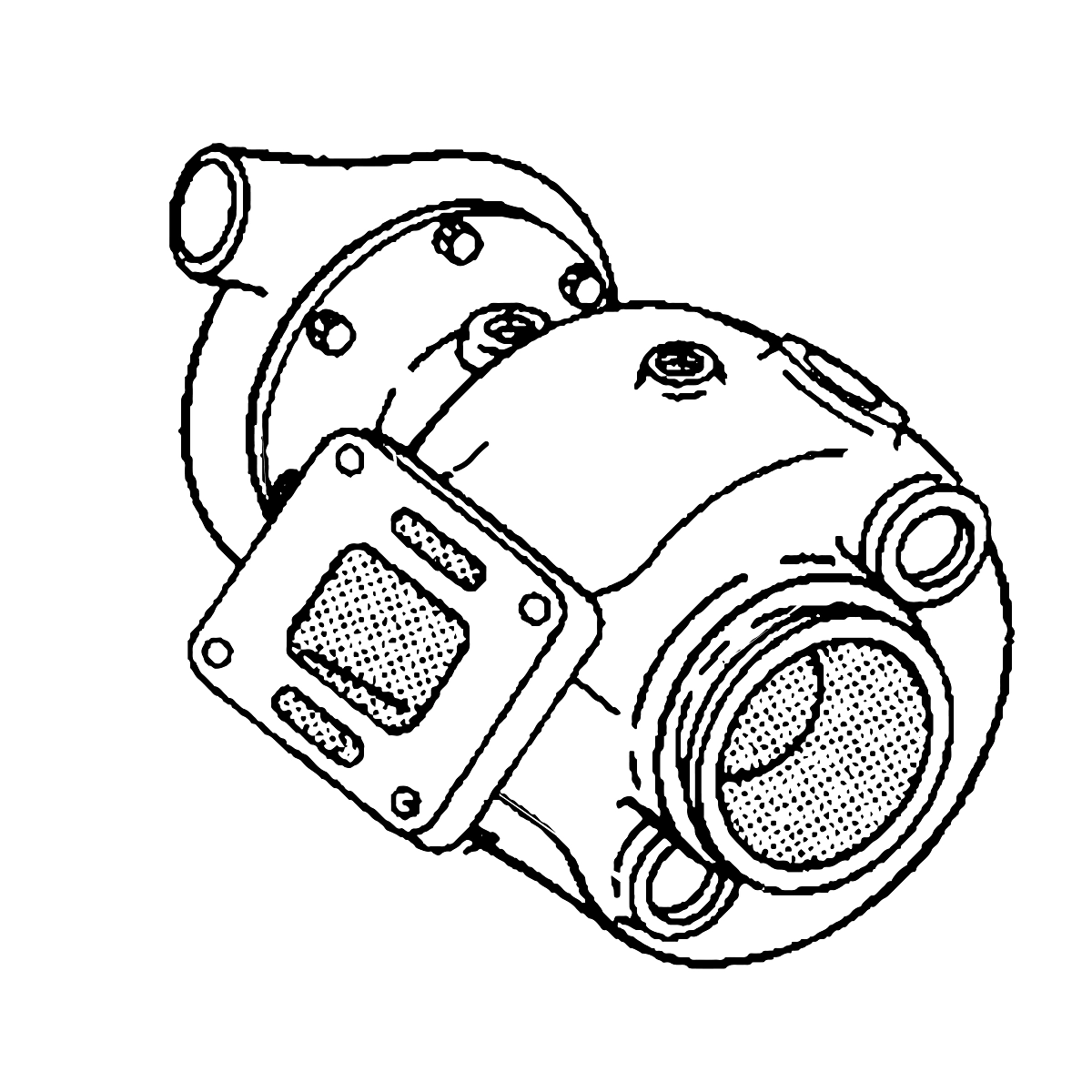 Turbocharger, Reman (Repl RE46903)