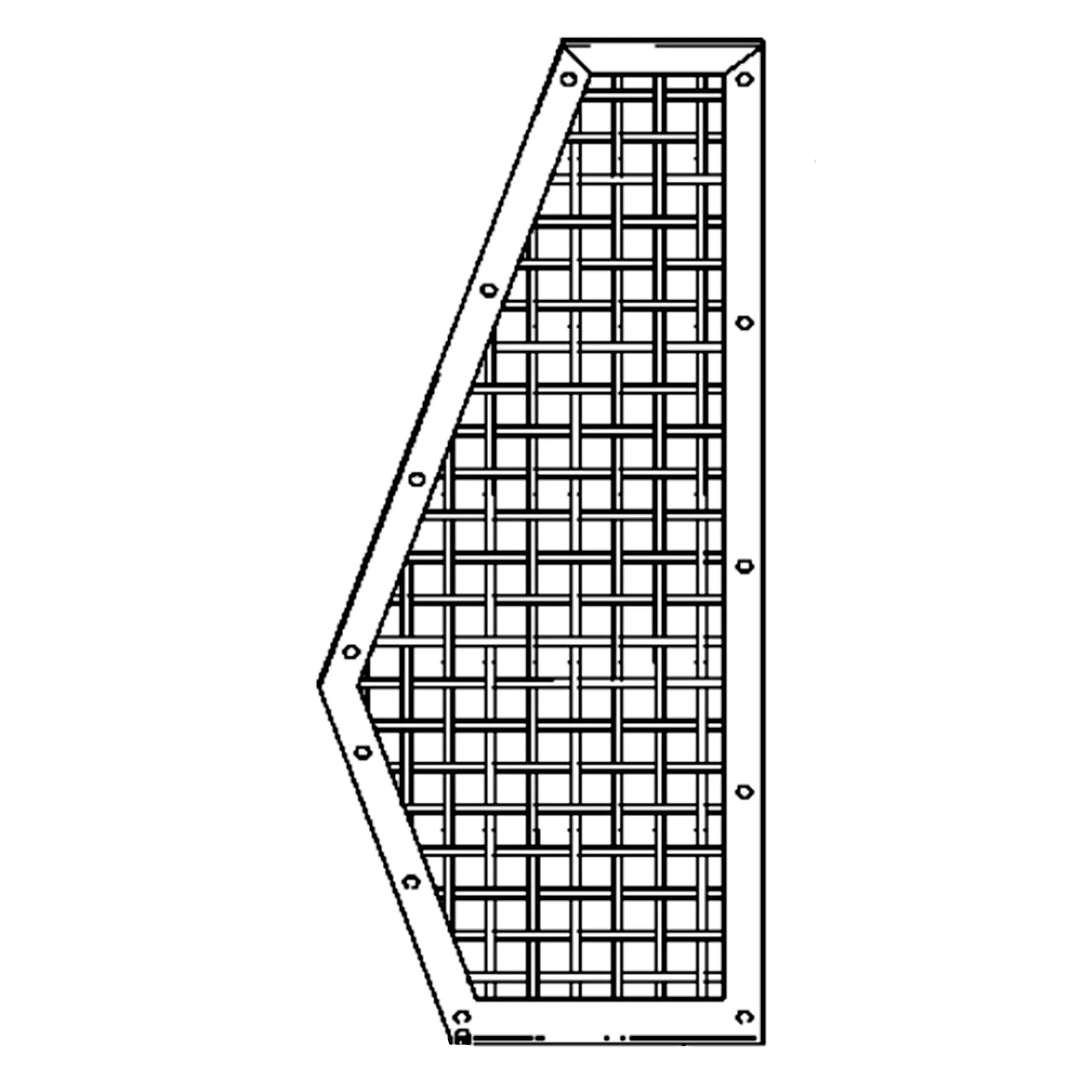 John Deere Front Quarter Window Screen, Left Side - AT140511