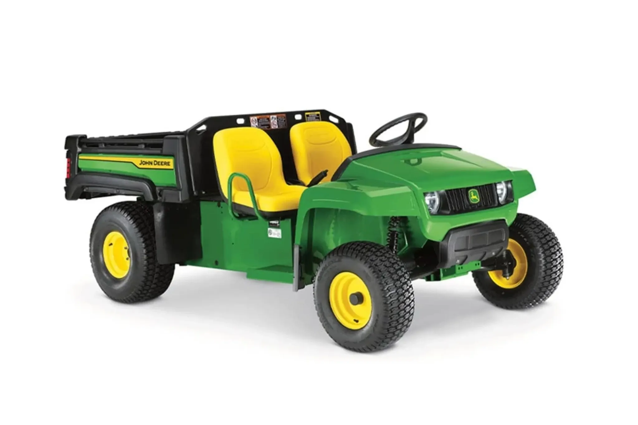 Studio image with a front right view of a TE 4X2 Electric Utility Vehicle