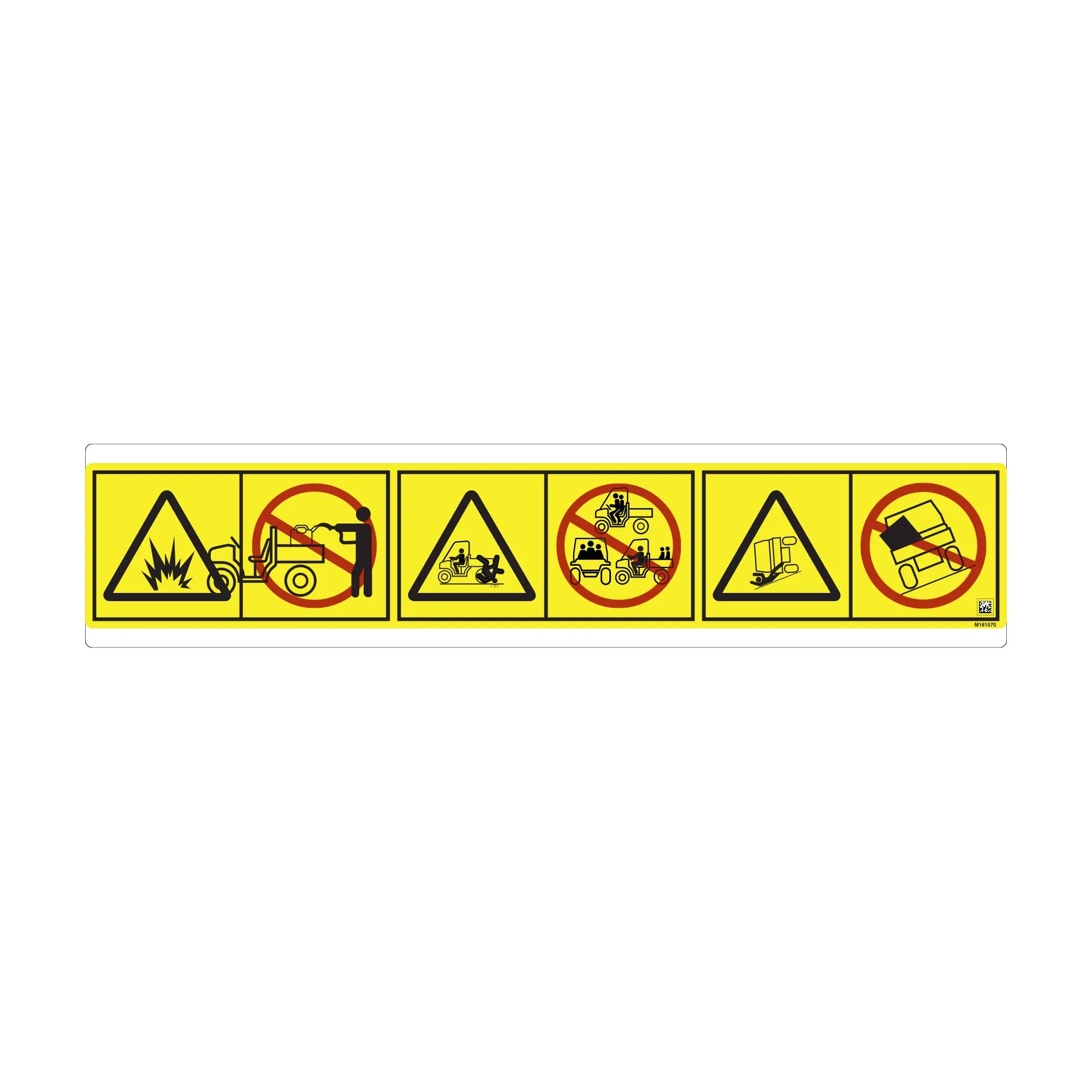 John Deere Warning Text Free Homologation - M161570