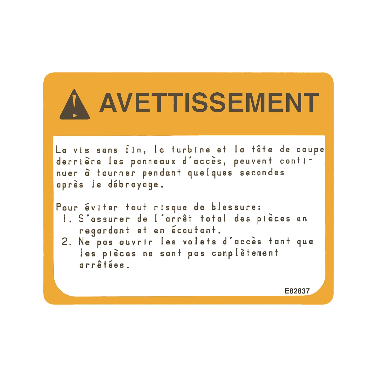 Label (Warning)