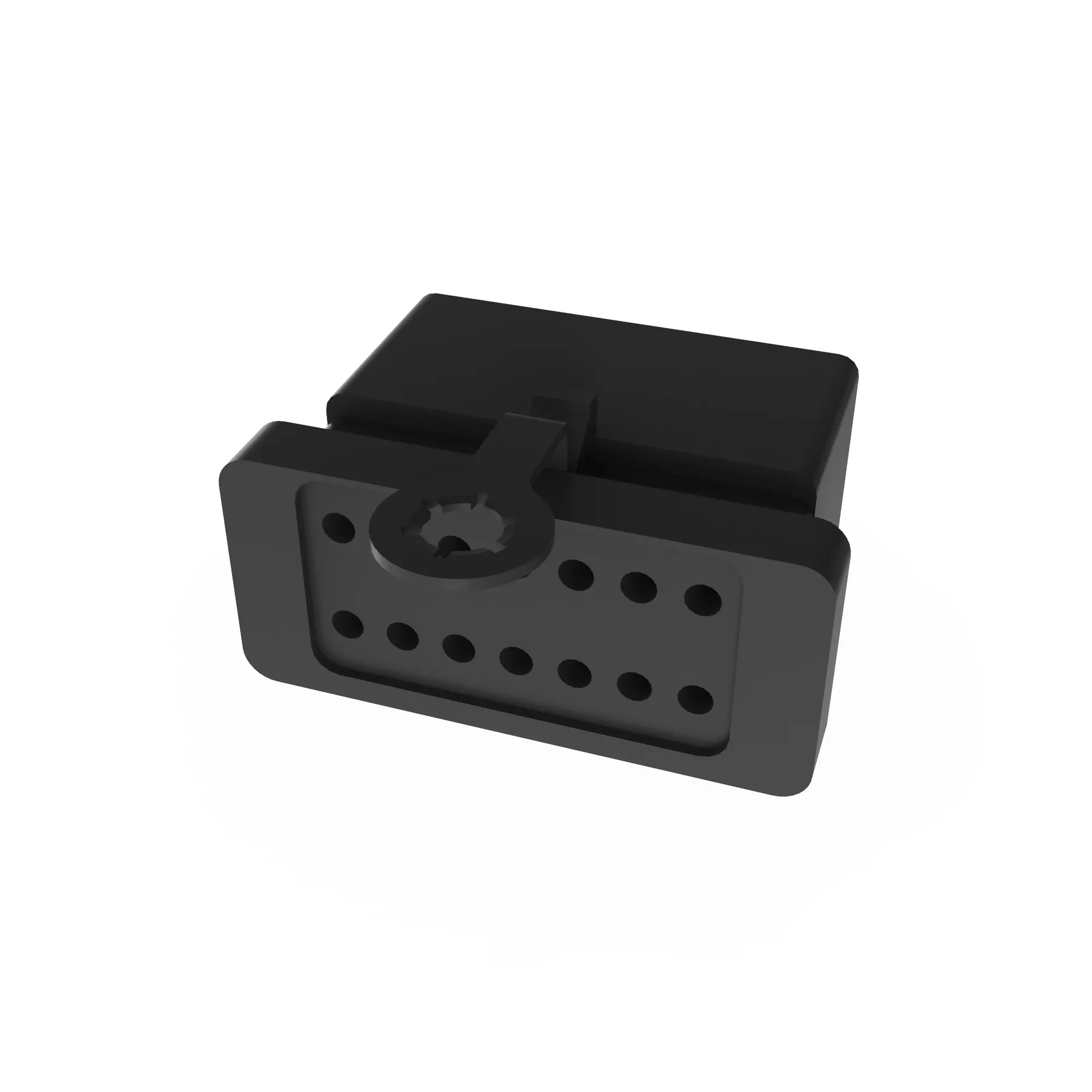 CONN FCI APEX 2.8 14W SLD F BLK PLS