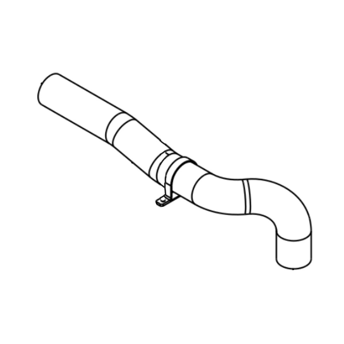 John Deere Upper Radiator Hose - T453815
