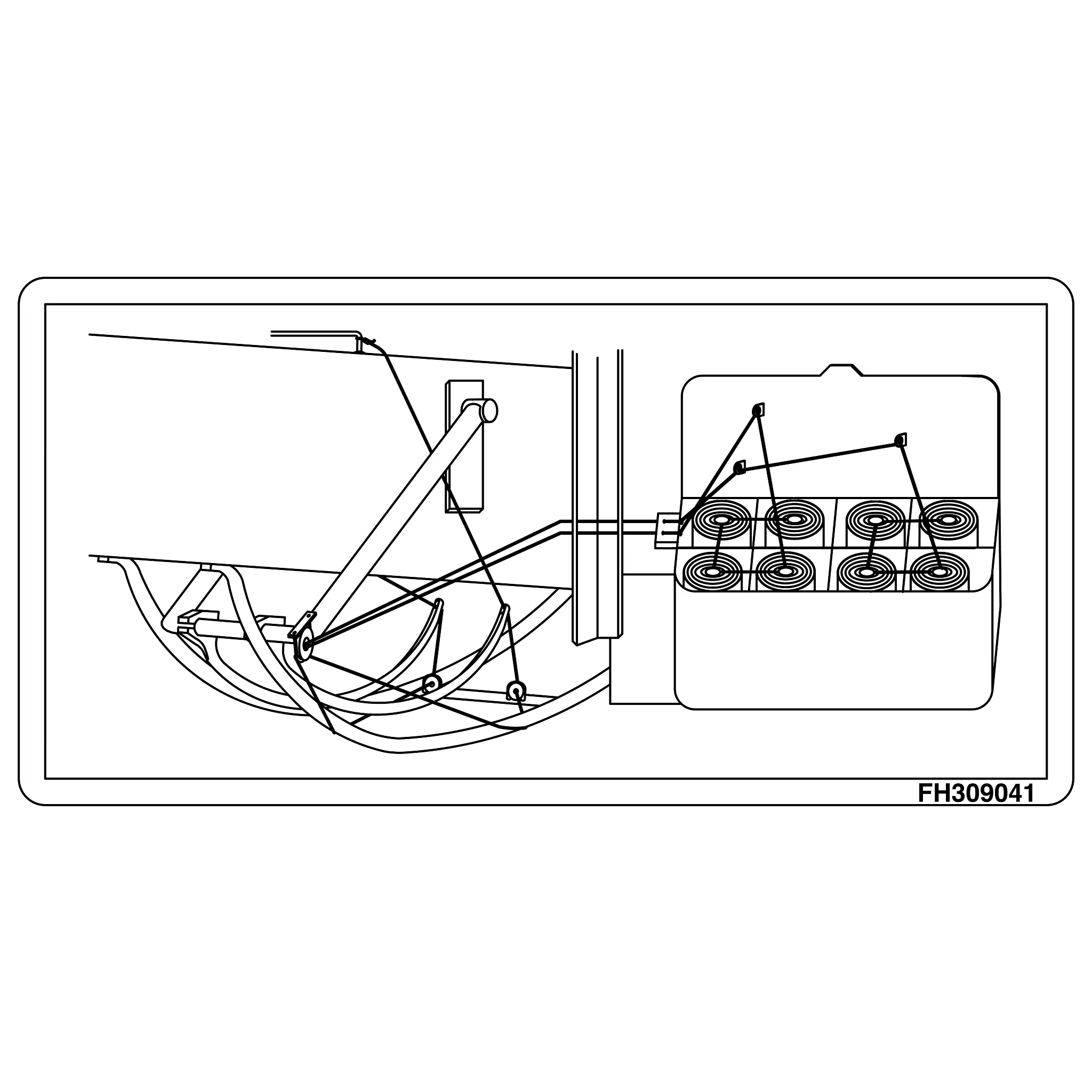 John Deere Text Free Instruction Decal - FH309041