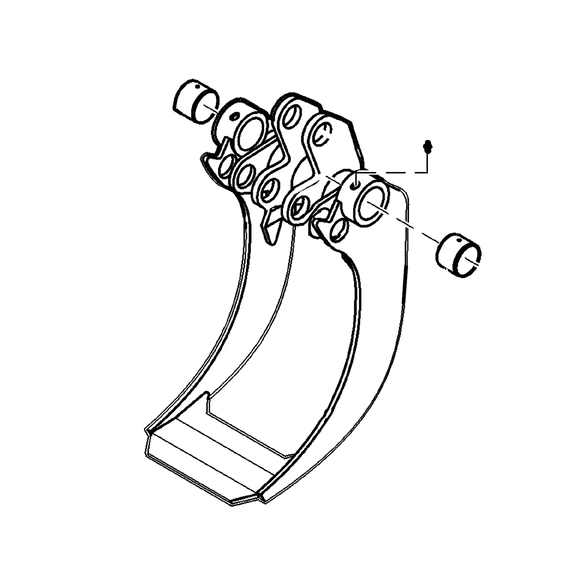 John Deere Grapple Jaw with Bushings - F067557