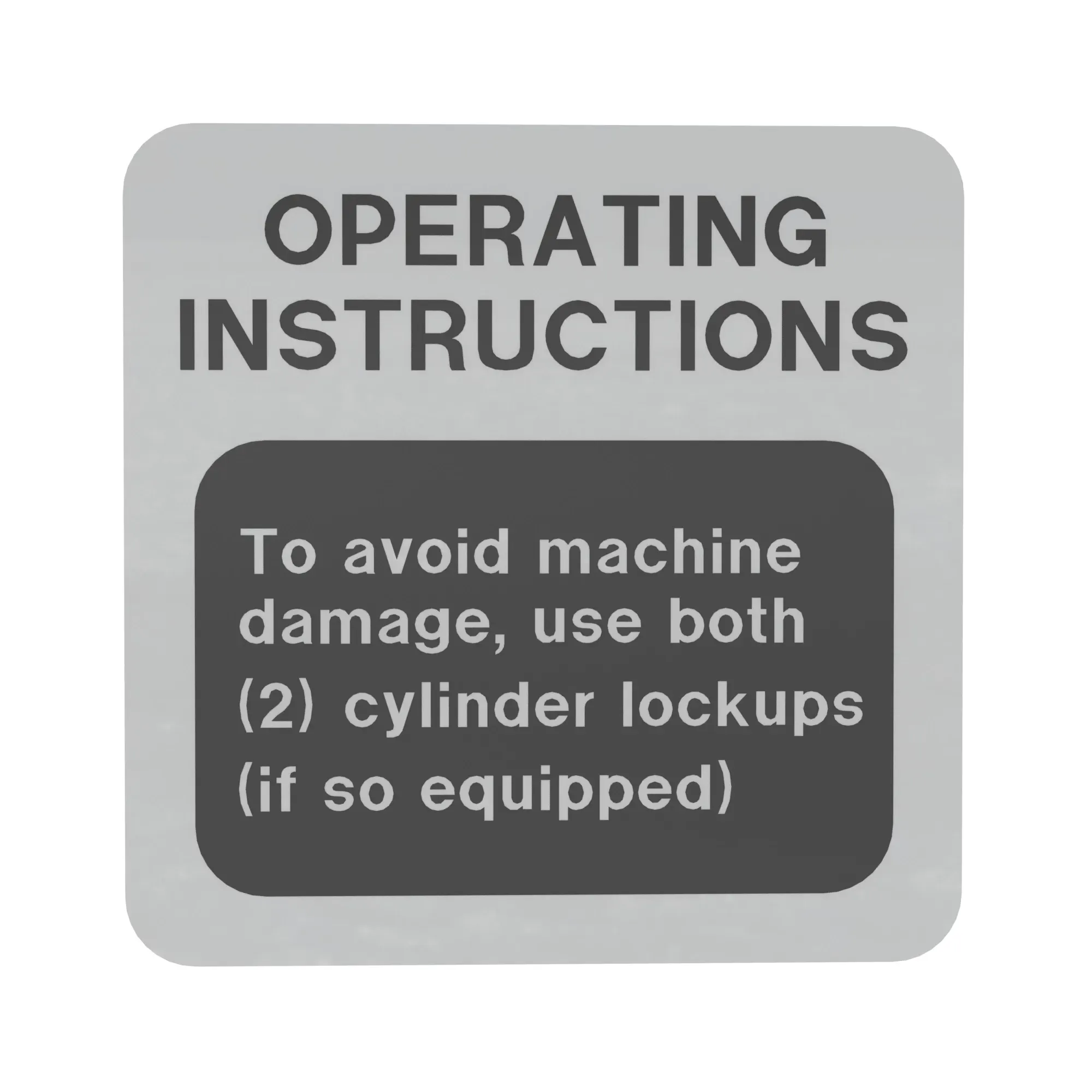 Sign, Instruction