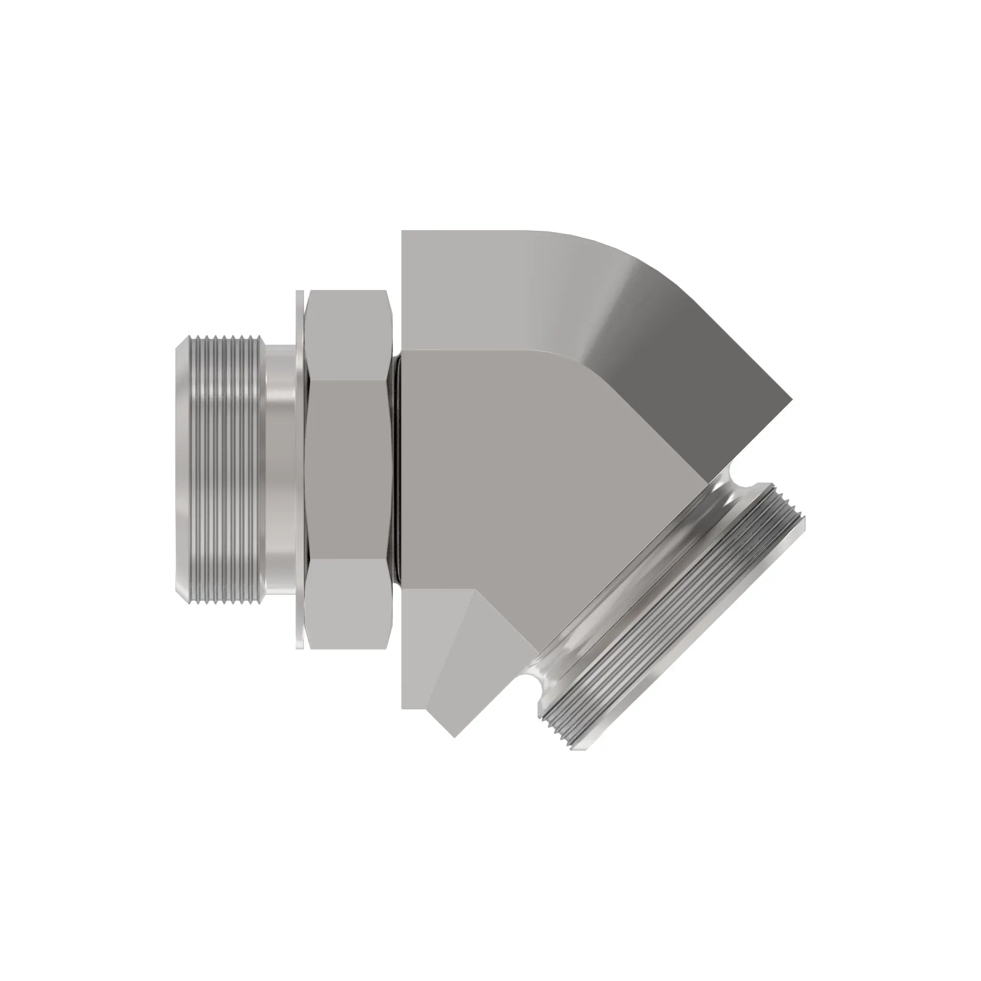 45 DEG ADJ STUD ELBOW, ORFS