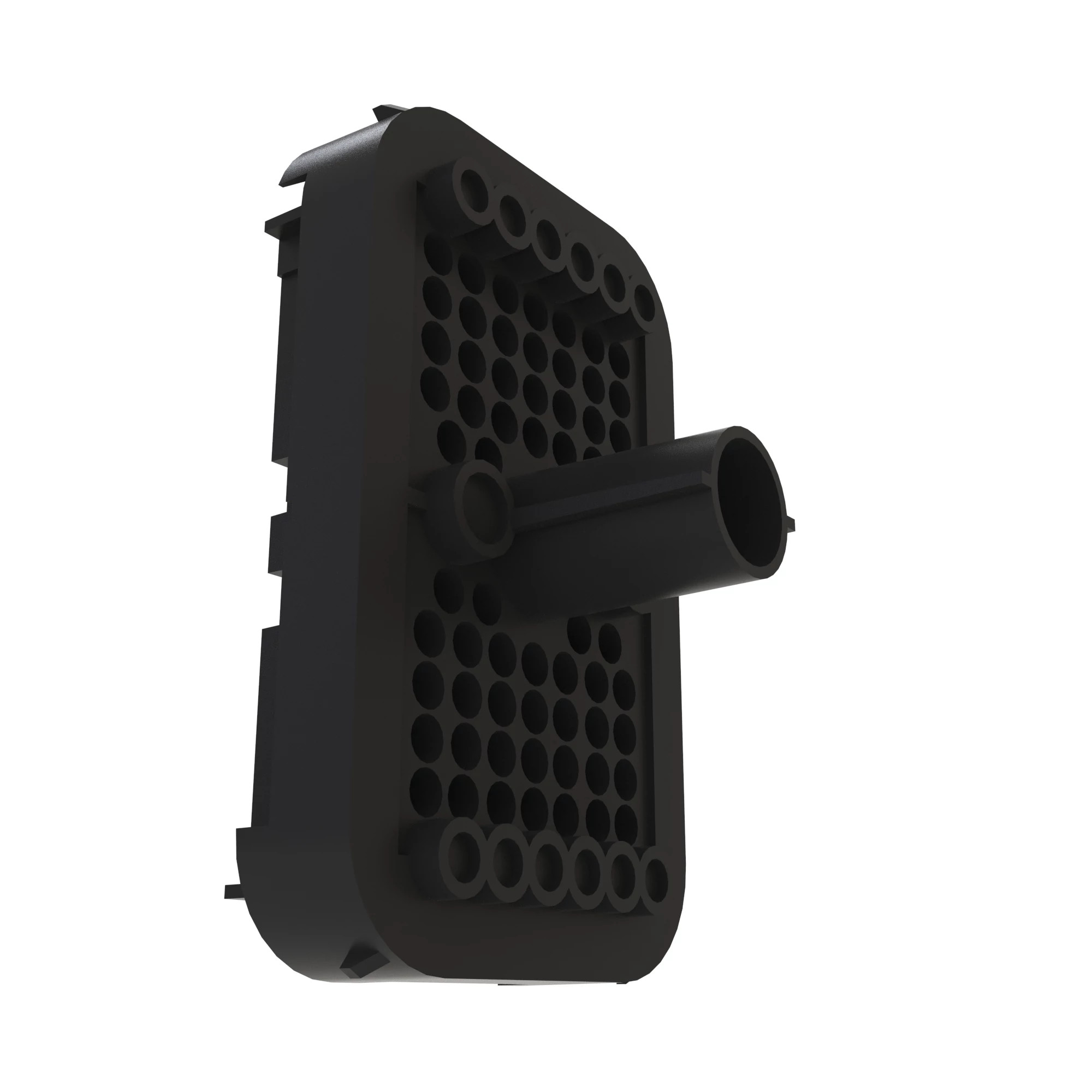 John Deere Black External Electrical Connector Housing, 78 Cavities - 57M9434