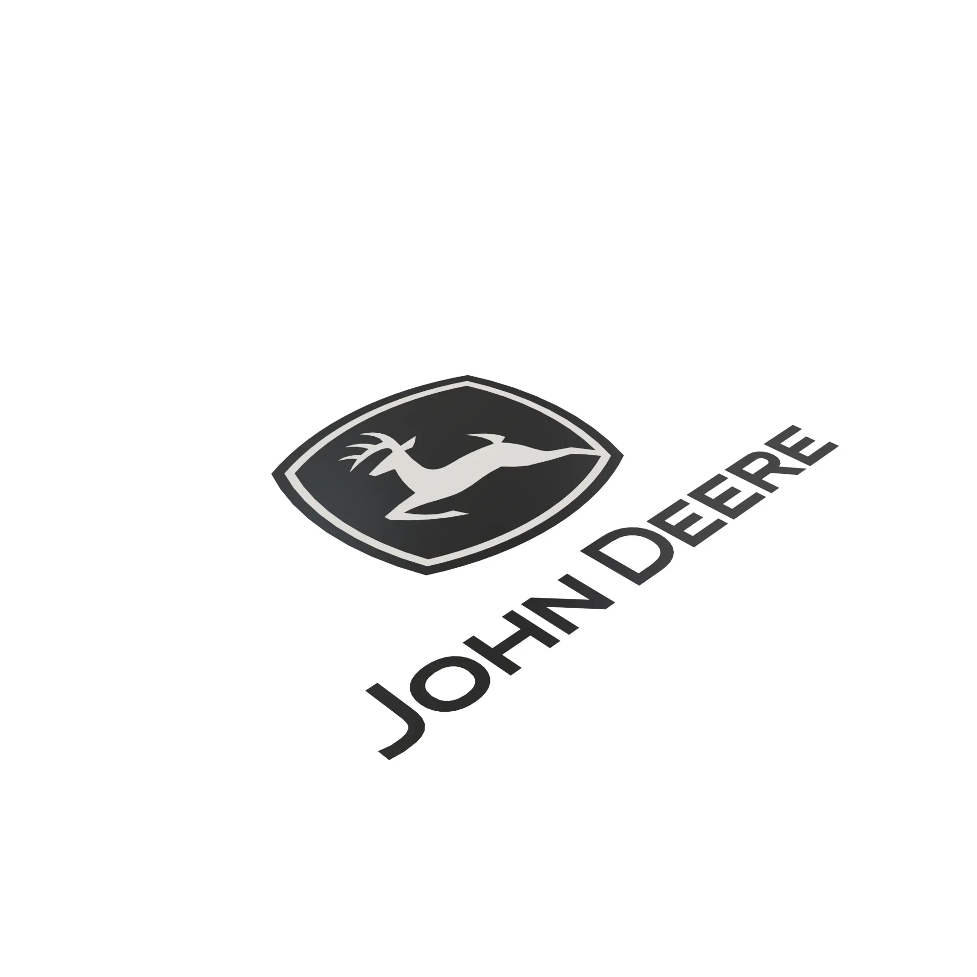 John Deere Vertical Composite Trademark Label - JD5844