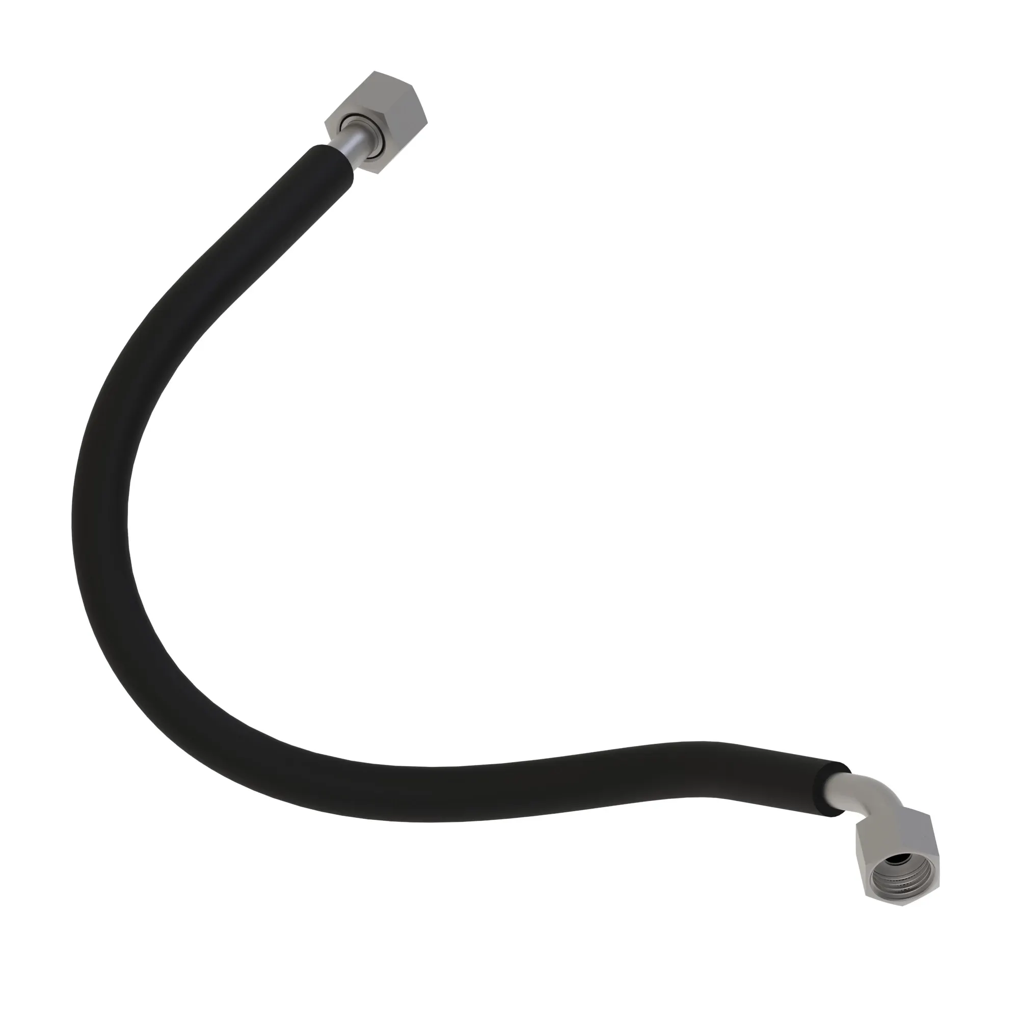 John Deere Steering Oil Line, Valve End, Left Side - SJ18986