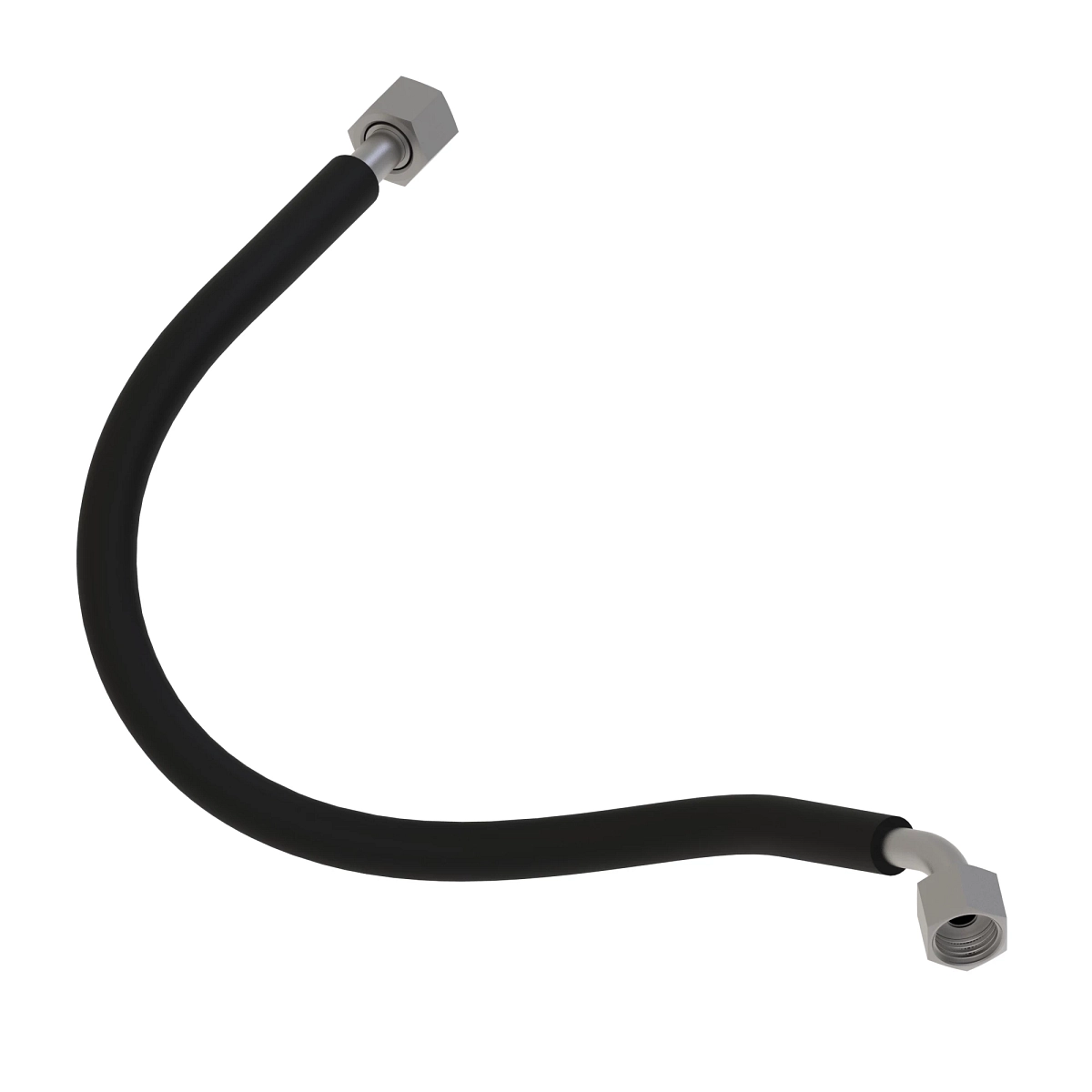 Oil Line, Steering, LH, Valve End