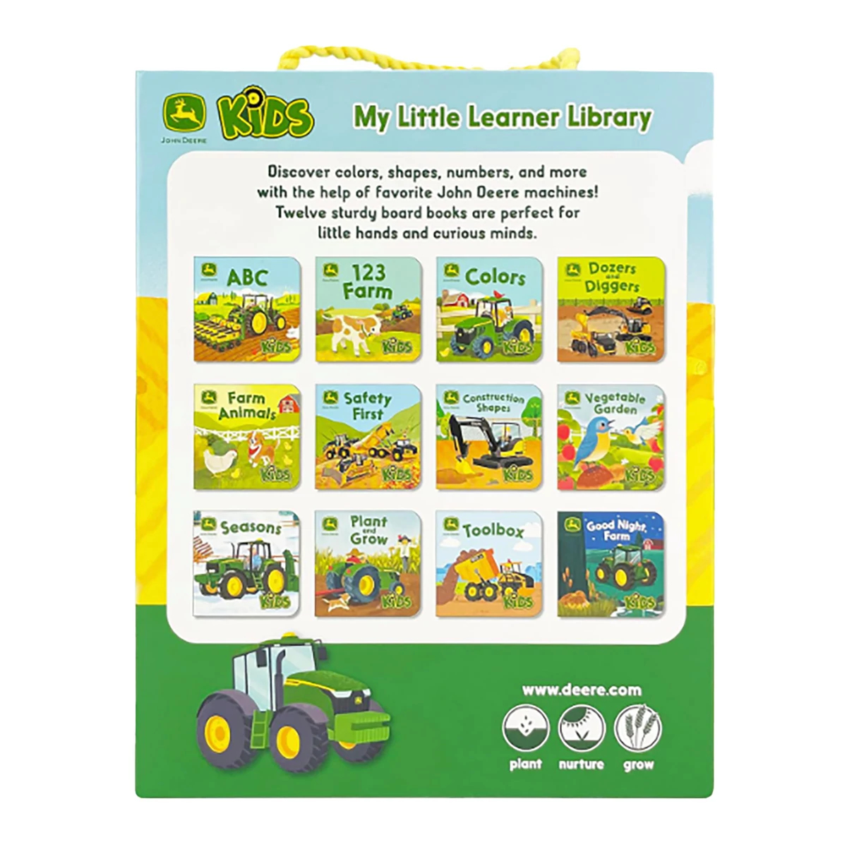 My Little Learner Library John Deere Kids 12-Book Set Board Book