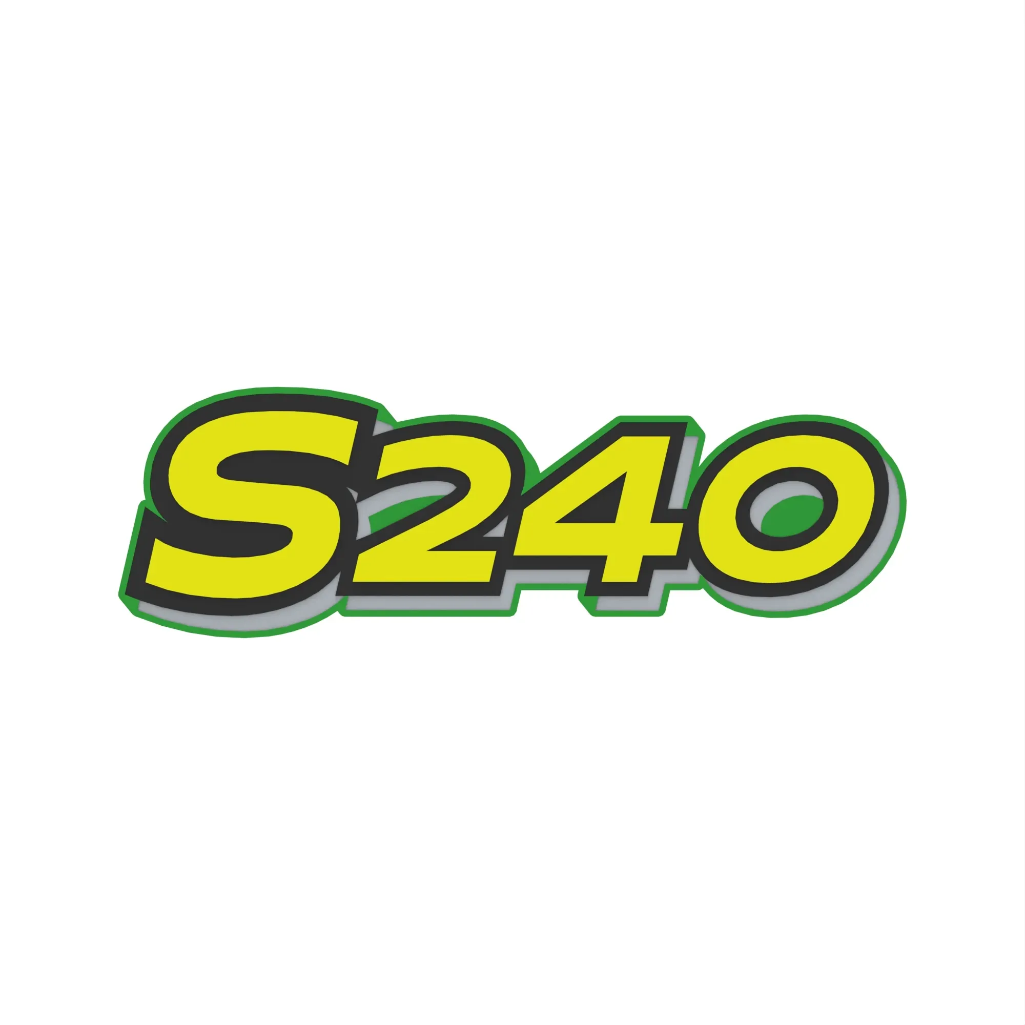 John Deere S240 Hood Label  - UC15324