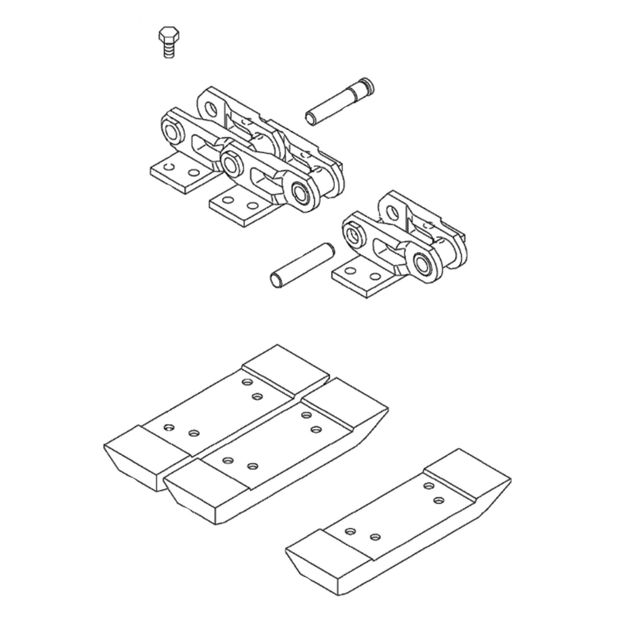 John Deere Track Assembly With Shoes - 9190906