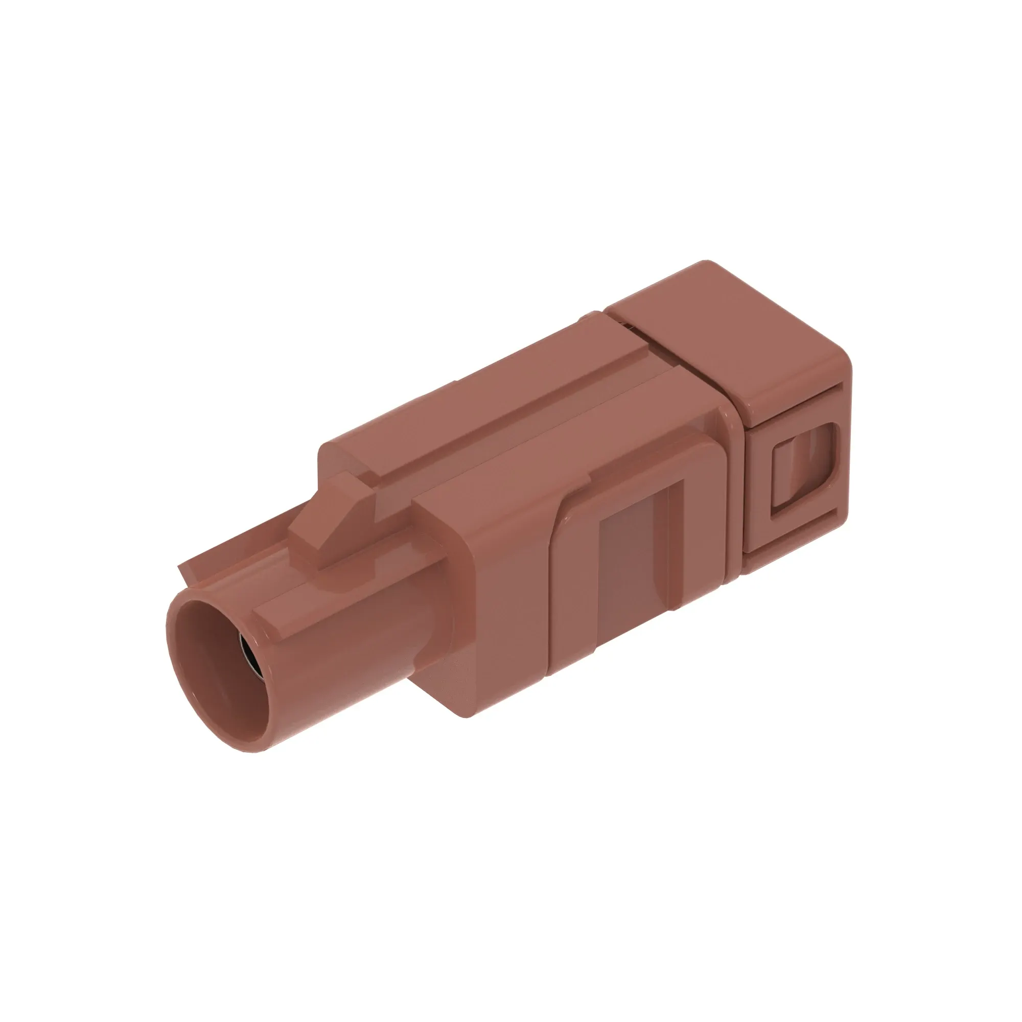 Conn Molex Fakra 1W Ms Brn Plstc