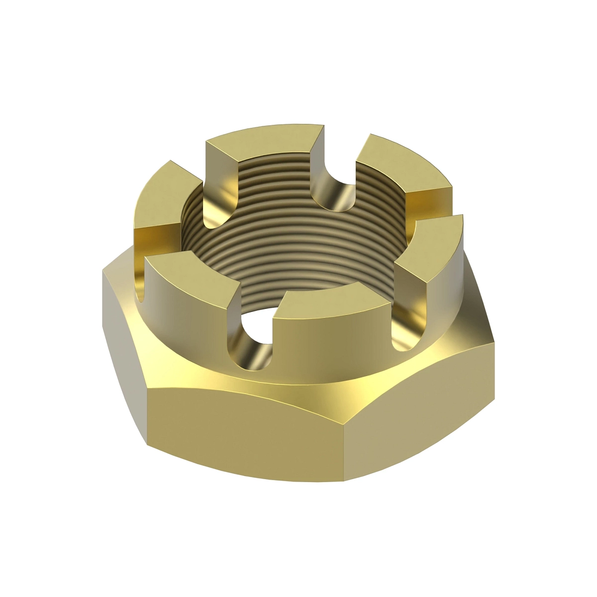 Nut, Metric, Thin Hex Castle
