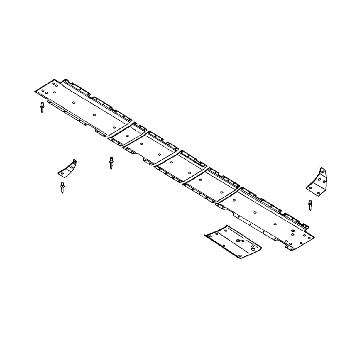 John Deere Complete Poly Skid Shoes Kit, 15.5 Feet - AH144169