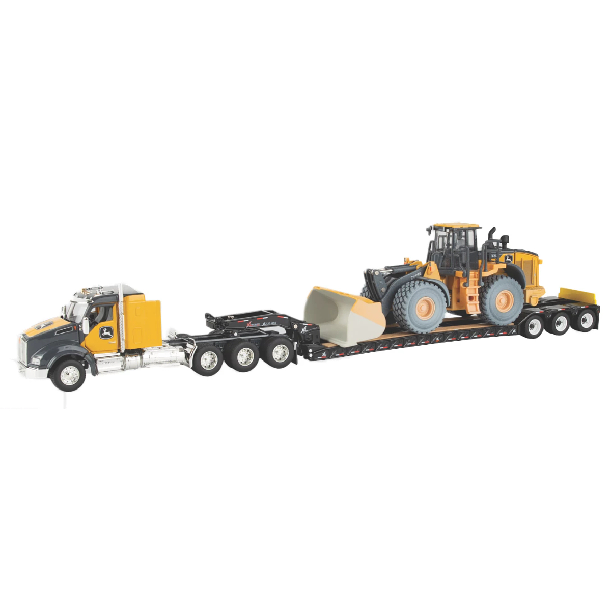 1/50 904 P-Tier Wheel Loader with Semi and Trailer | Prestige Collection