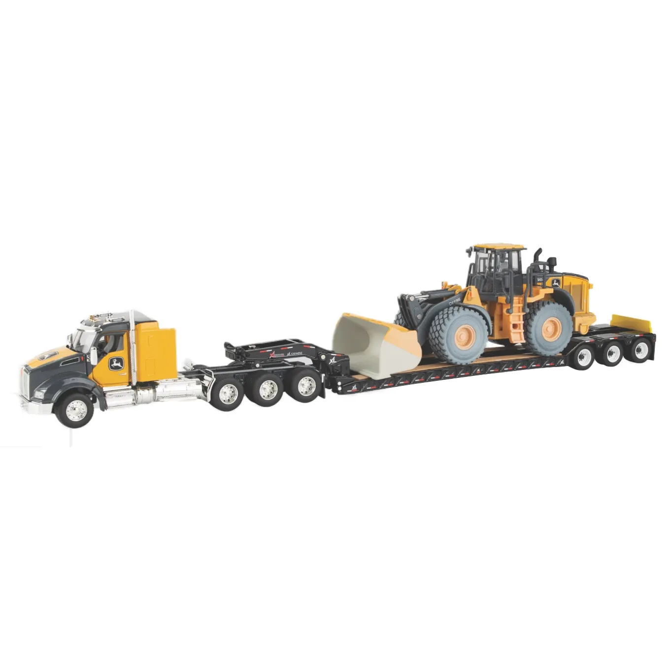 1/50 904 P-Tier Wheel Loader with Semi and Trailer | Prestige Collection