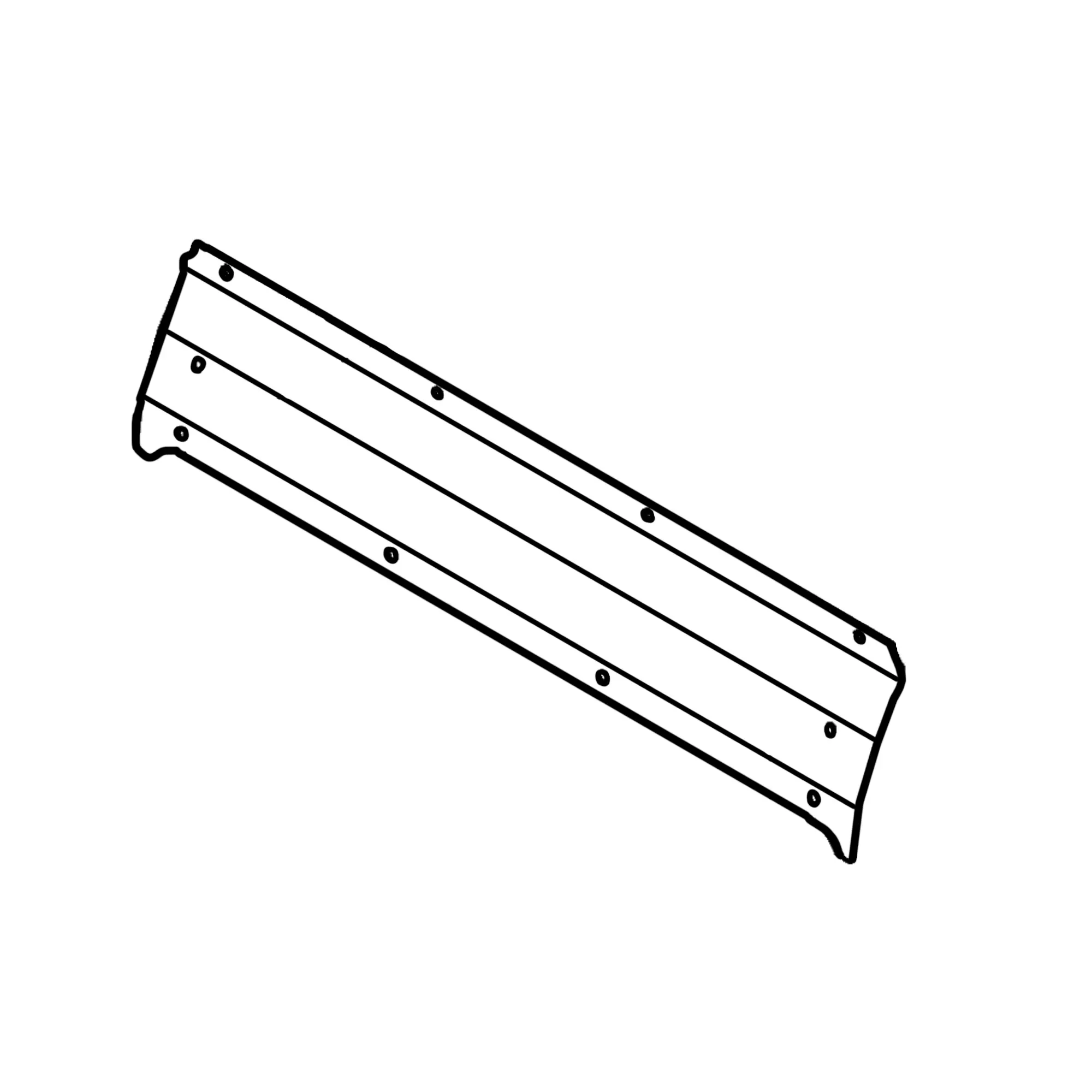 John Deere Rear Feed Roll Wear Plate - KXE10381