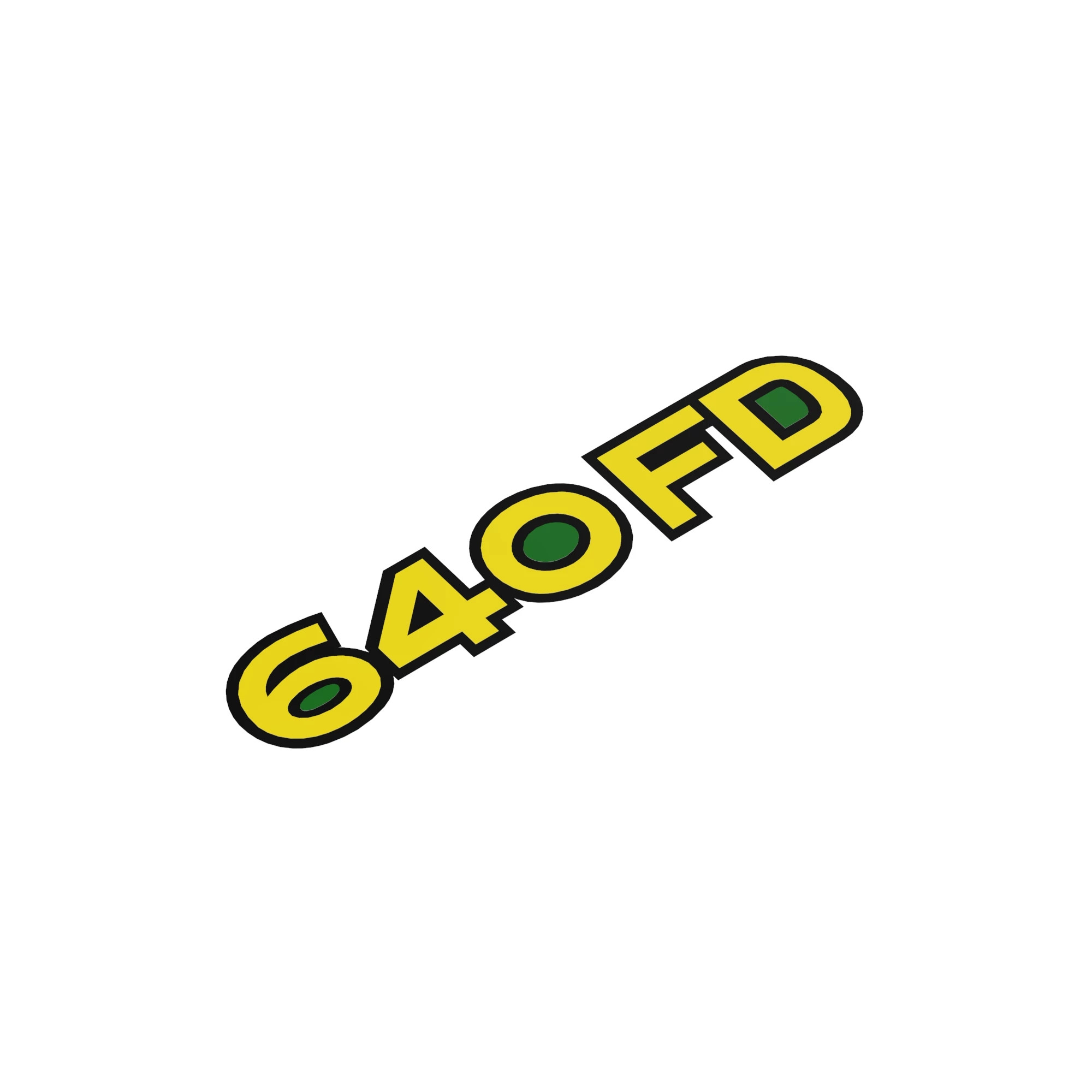 LABEL, MODEL 640FD DRAPER