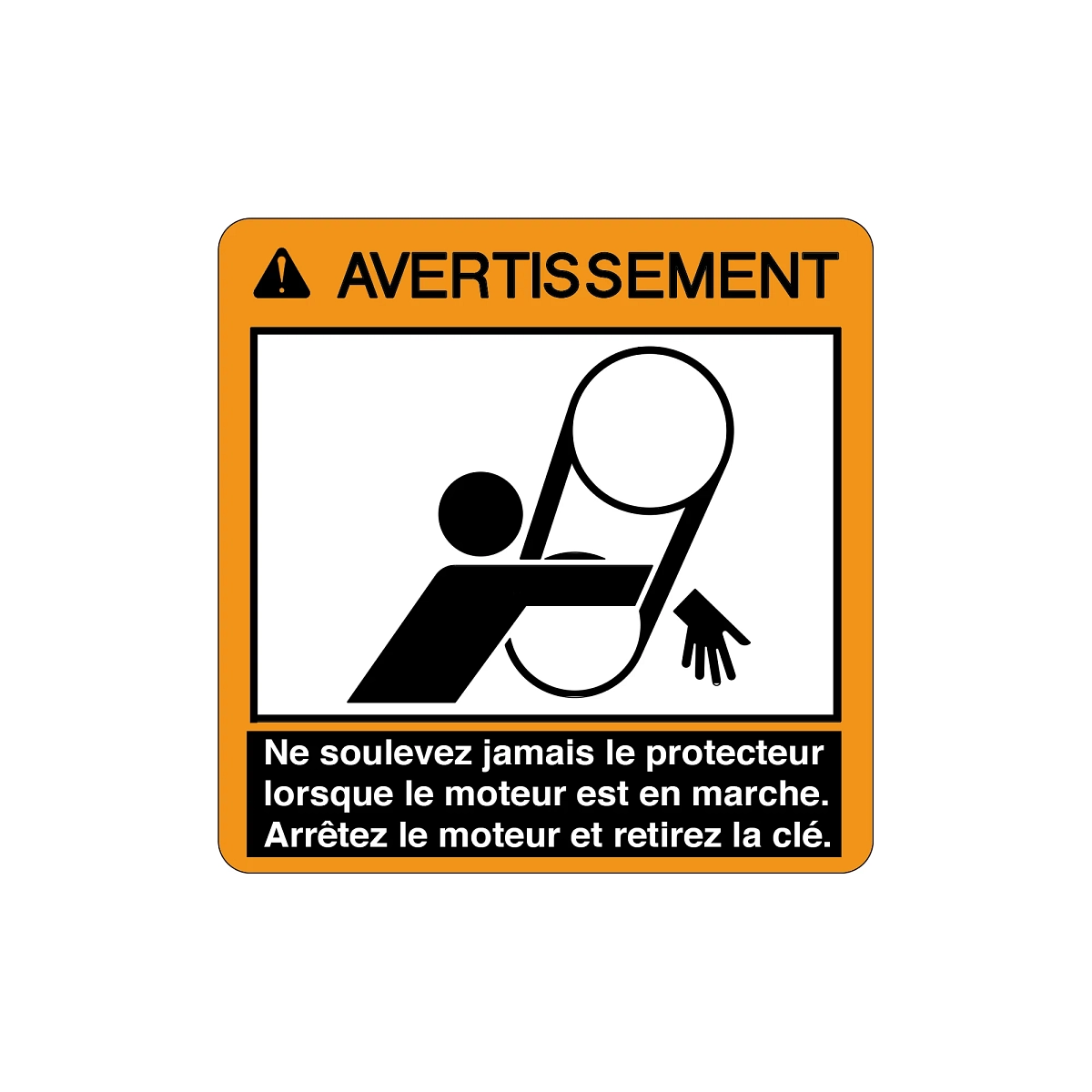 John Deere Warning Label, French - H149100