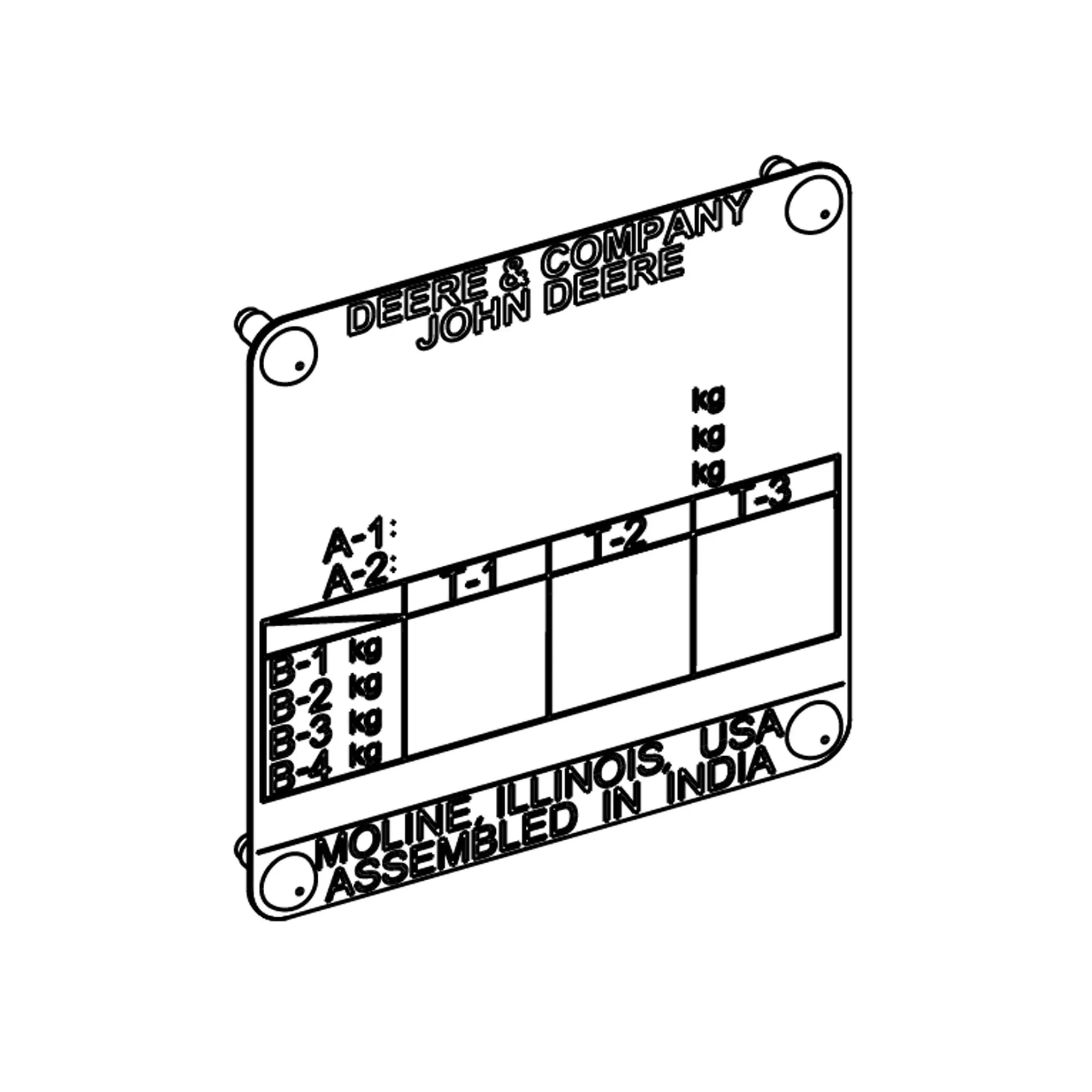 Identification Plate