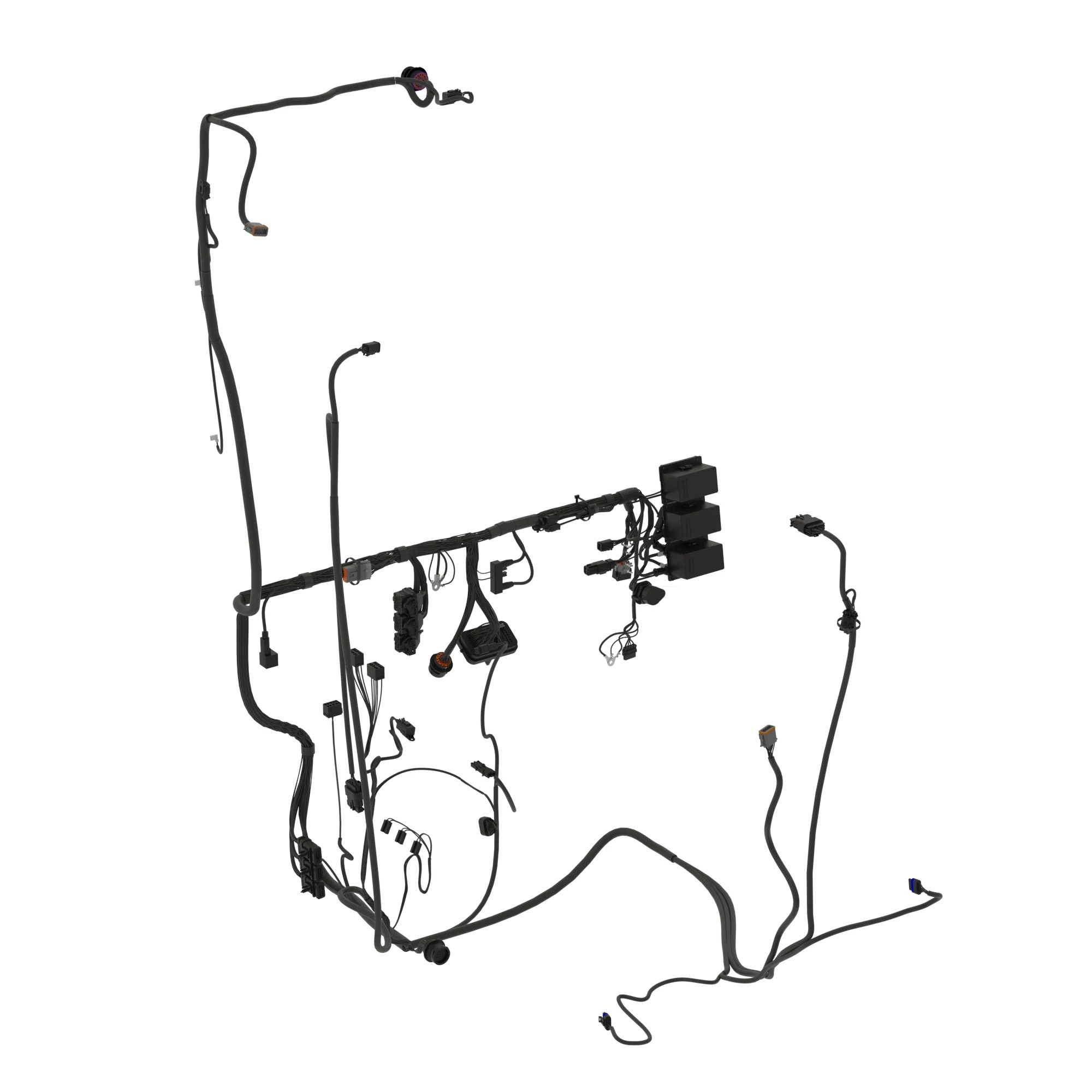 John Deere Cab Interior 6-Wheel Wiring Harness - AT407897