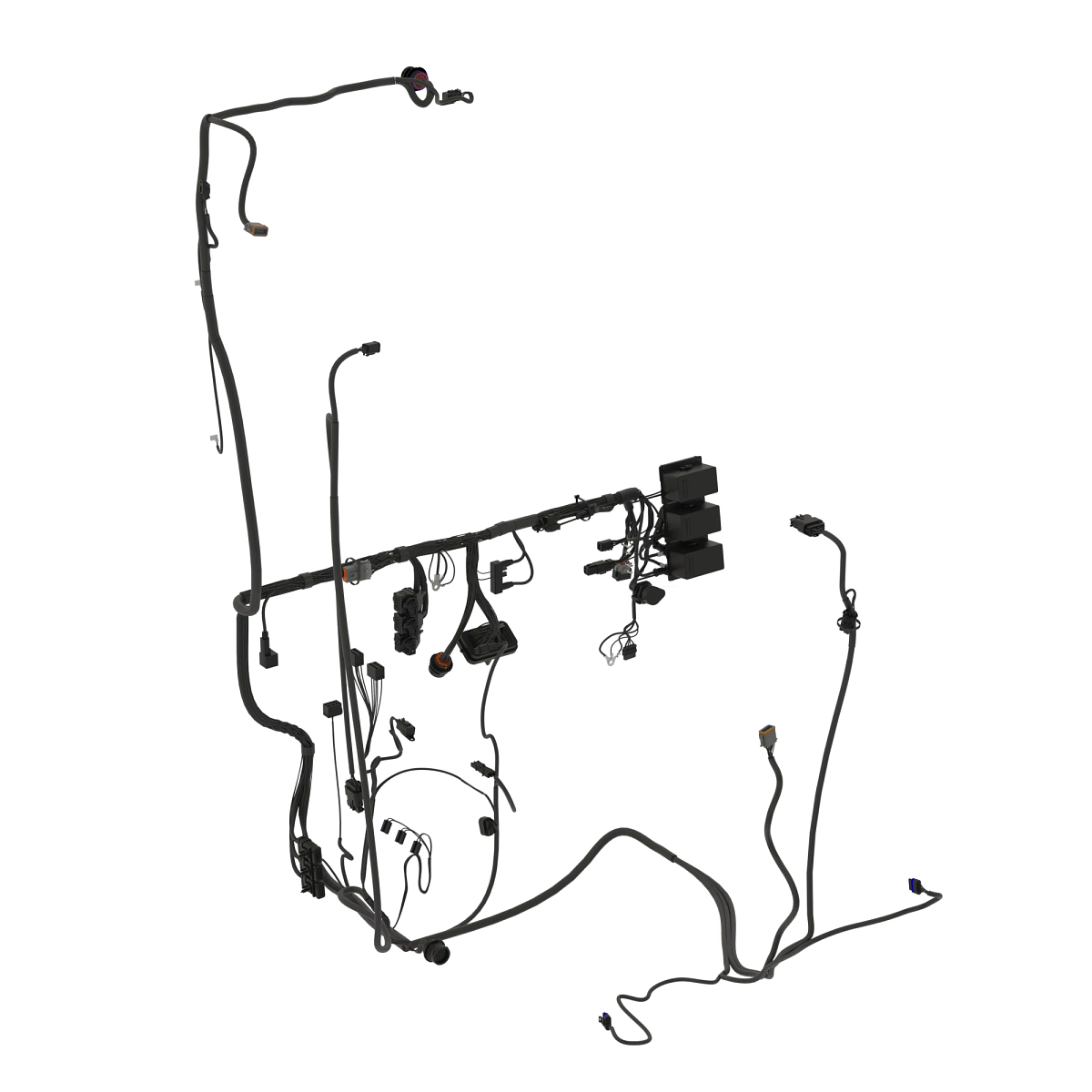 John Deere Cab Interior 6-Wheel Wiring Harness - AT407897