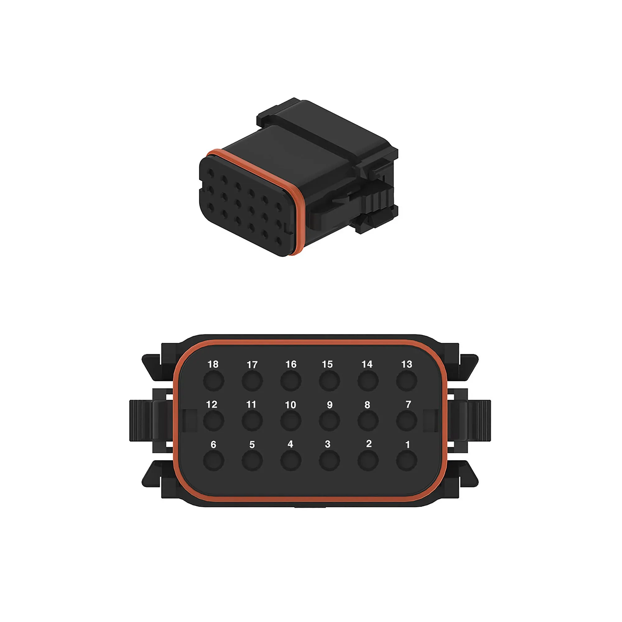 Conn Deutsch Dt 18W Fs Blk Plstc