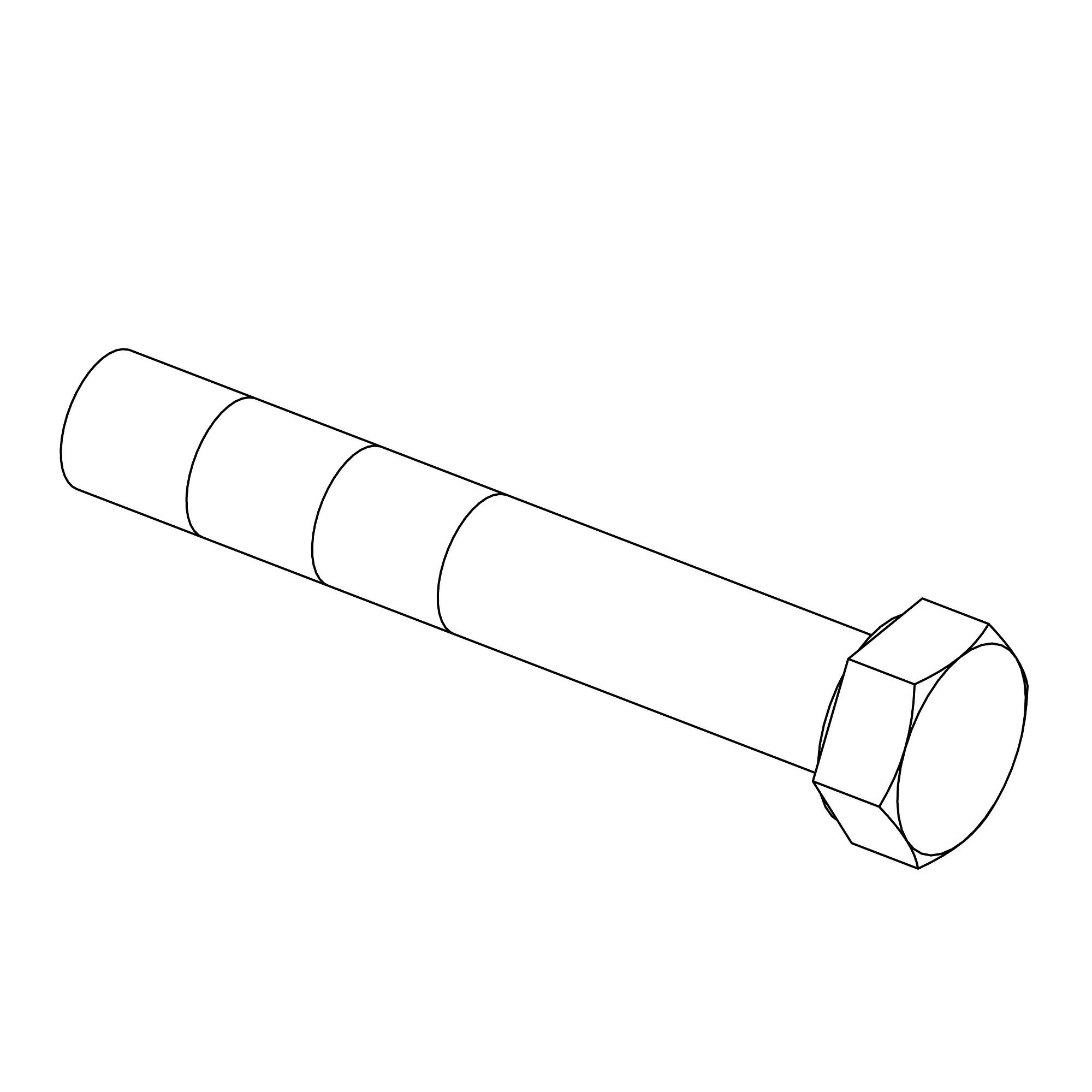 John Deere Hexagonal Head Cap Screw, 5/8" X 4" - 19H2726