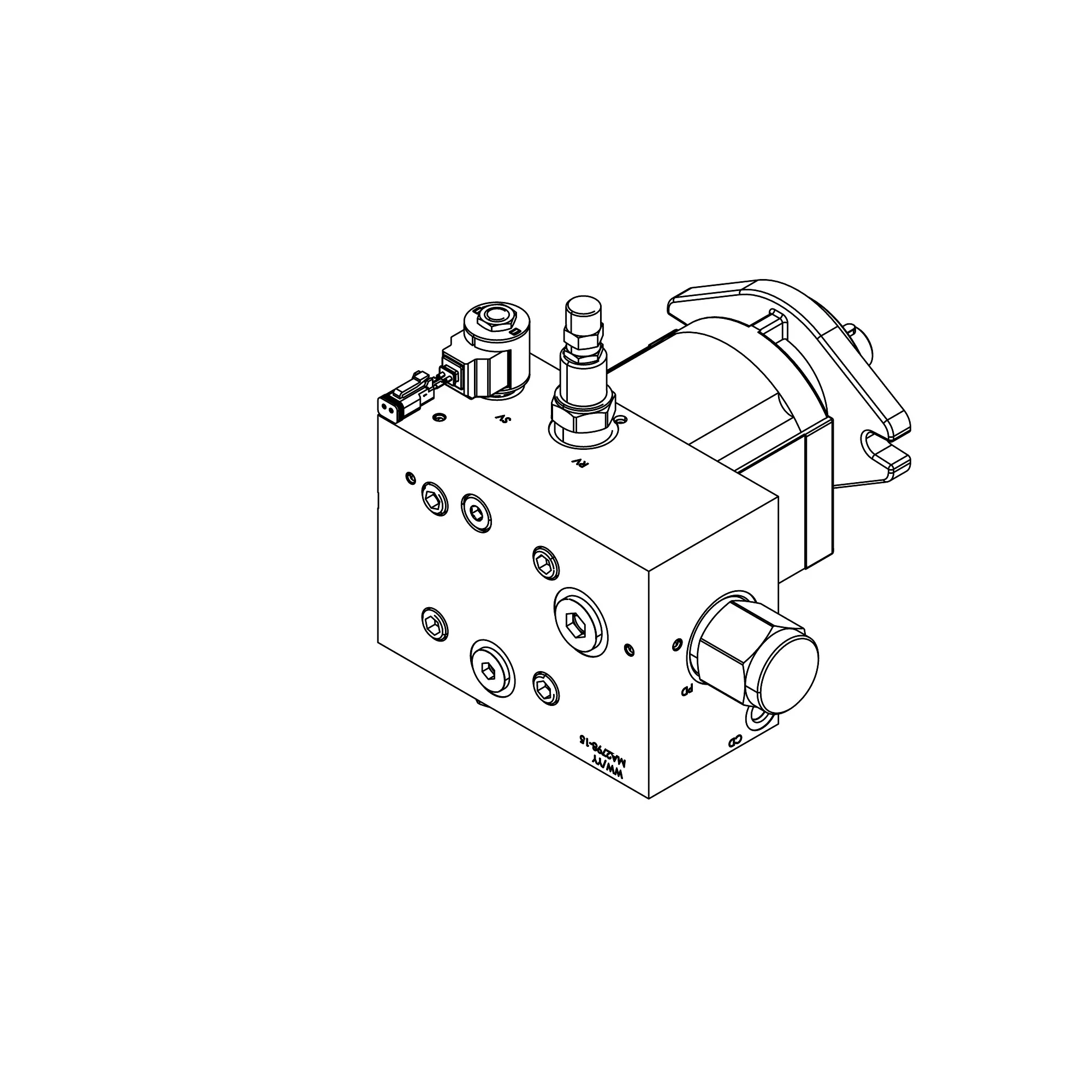 John Deere Hagie Radiator Fan Hydraulic Motor - 5HG606613
