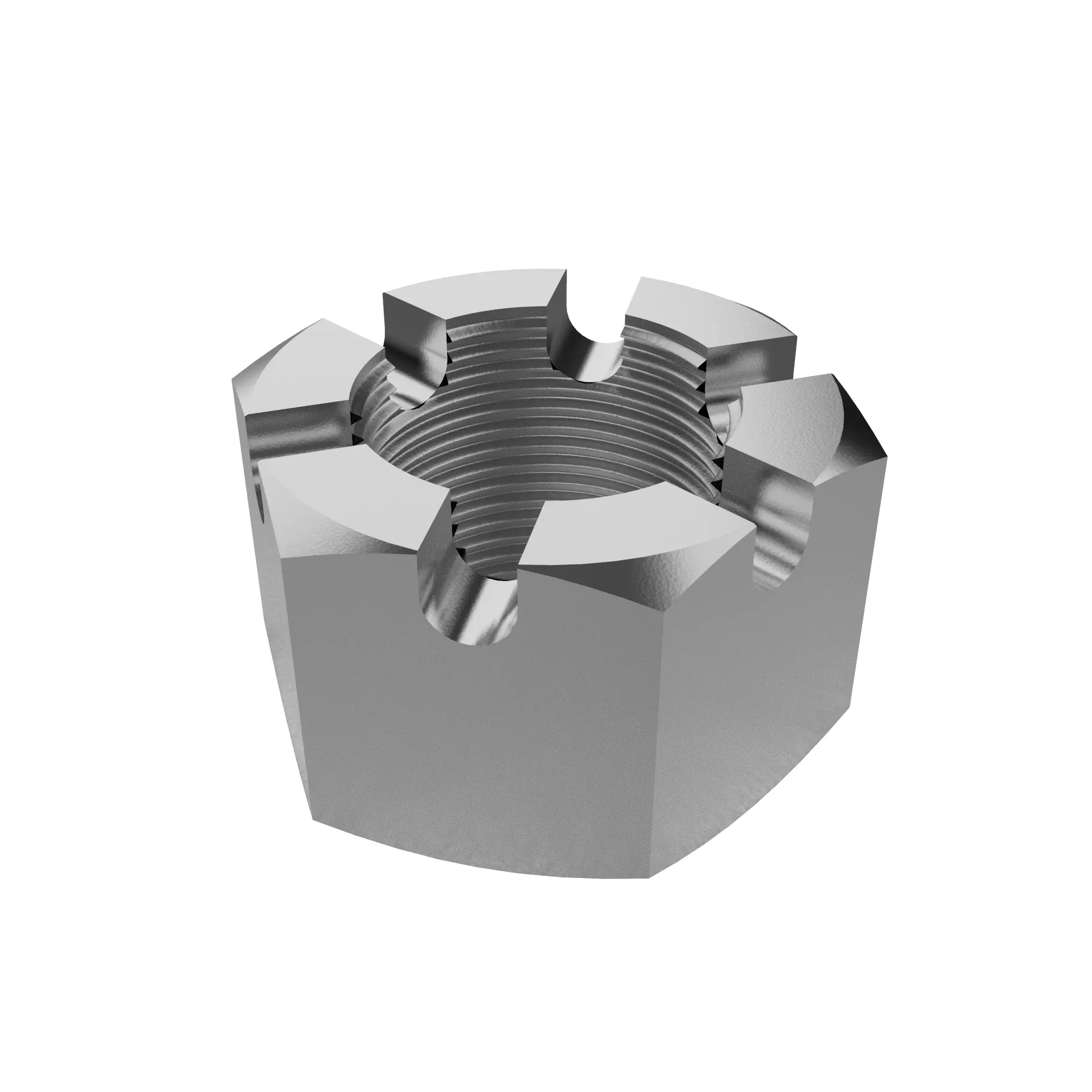 NUT, METRIC, THIN HEX SLOTTED