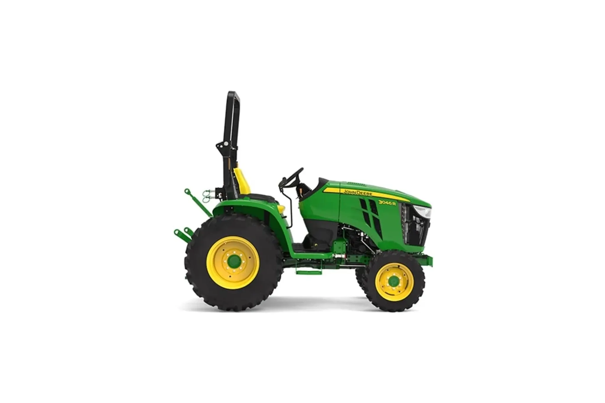 Studio image with a right view of 3046R Compact Tractor