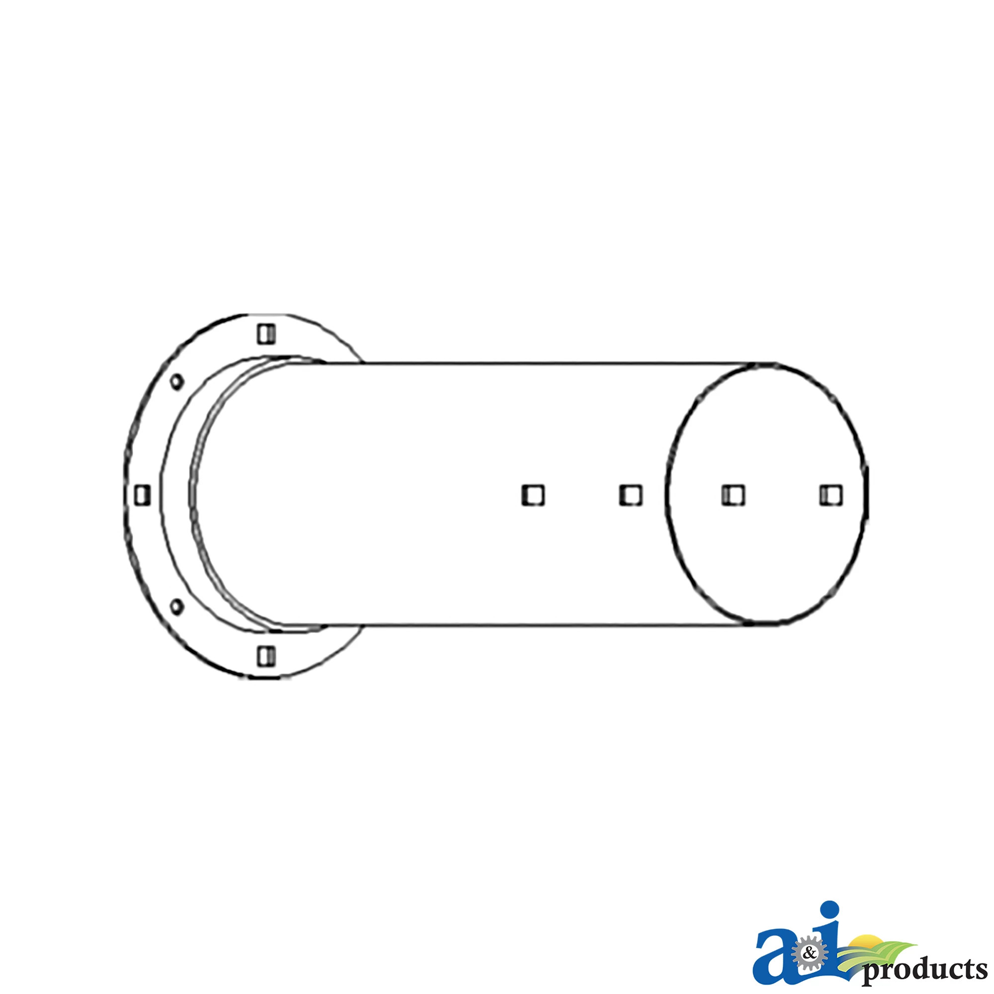 A&I Products Upper Clean Grain Loading Auger Housing - A-AH135563