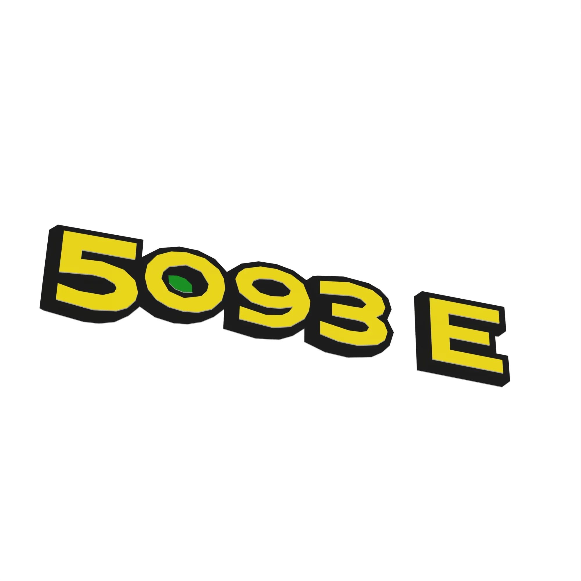John Deere 5093E Model Label, Right Side - SU290156