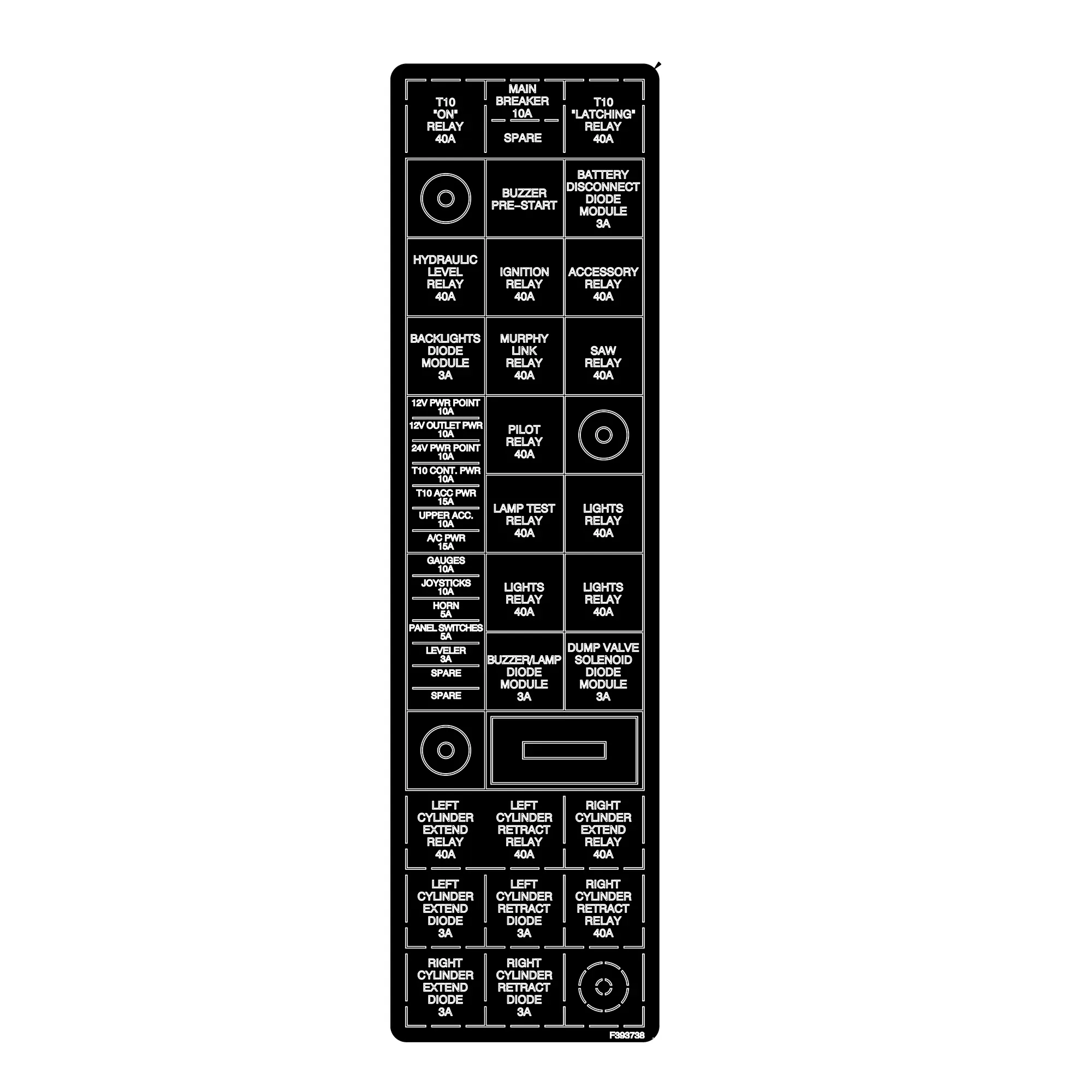 John Deere Relays Label - F393738