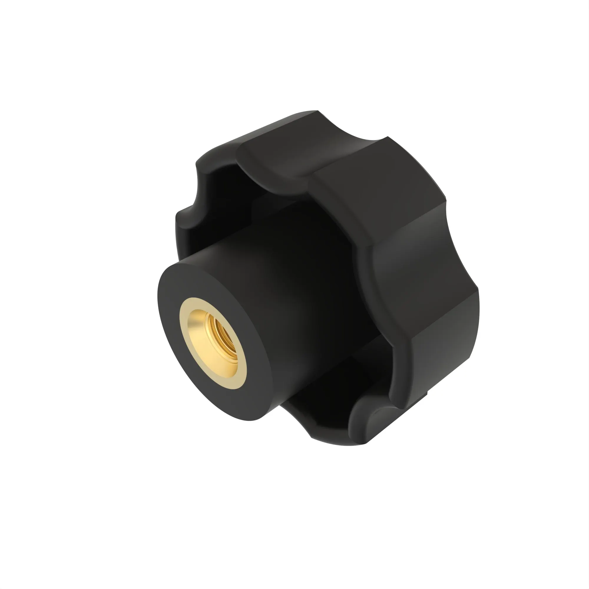 KNOB, KNURLED FEMALE, THREADED