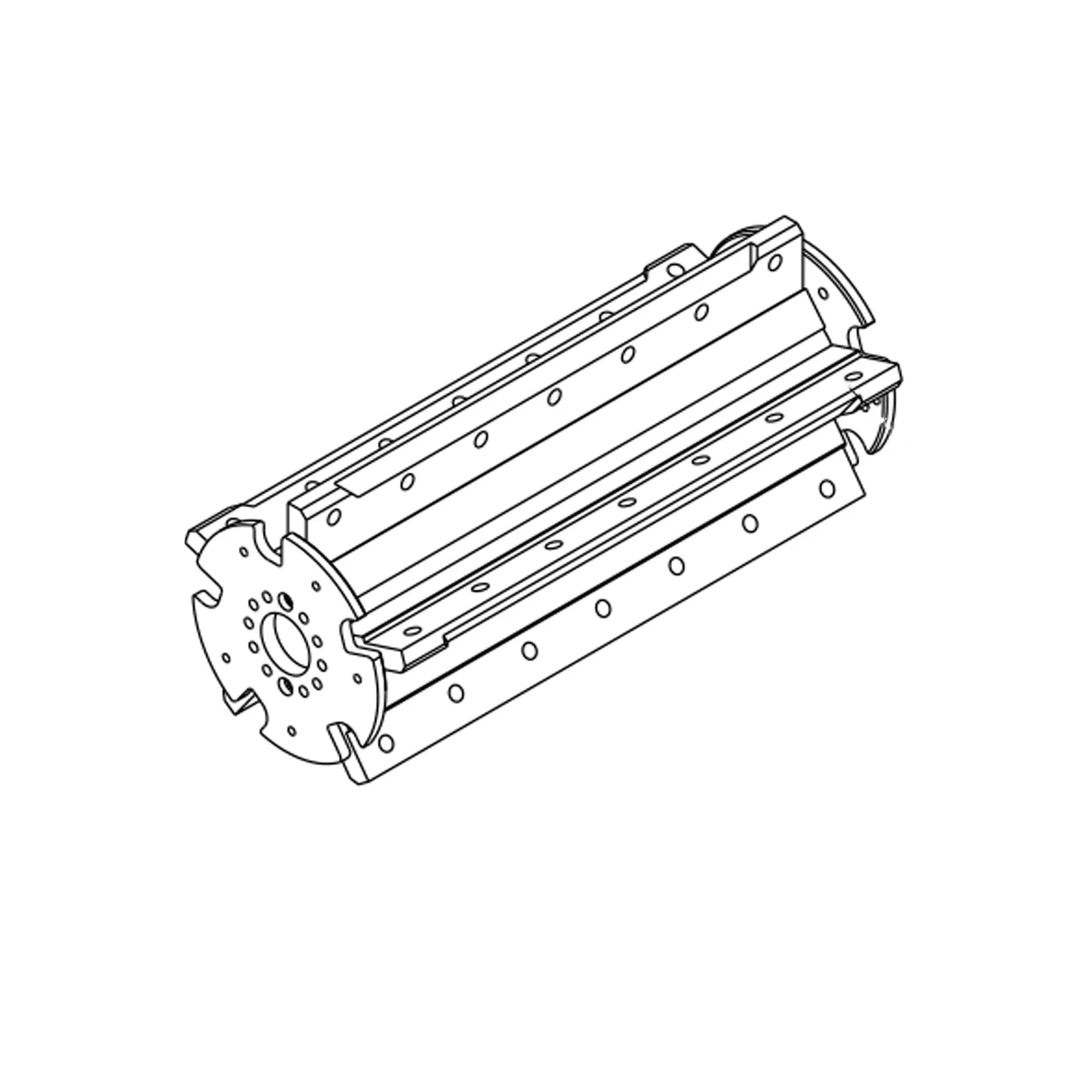 John Deere Chopper Top Drum, 10-Blade - AXT10482